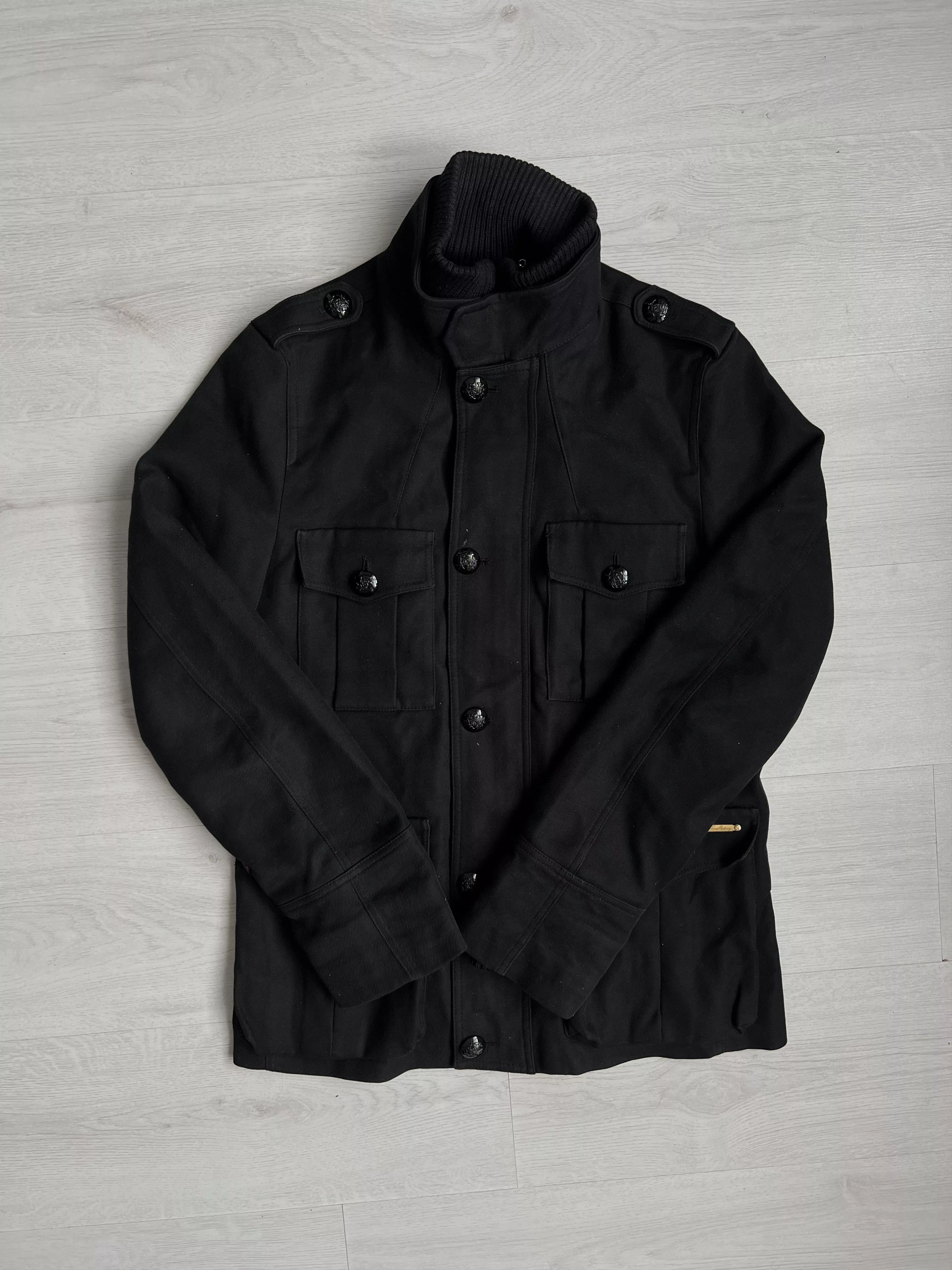 Burberry Heavy Coats Burberry × Vintage Thomas Burberry – Bellamy Coat Men’s RARE Black