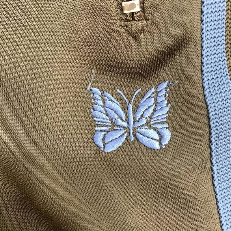 Needles Sweatpants Joggers Needles Sweat Pants Logo Zip Pocket Polyester Brown