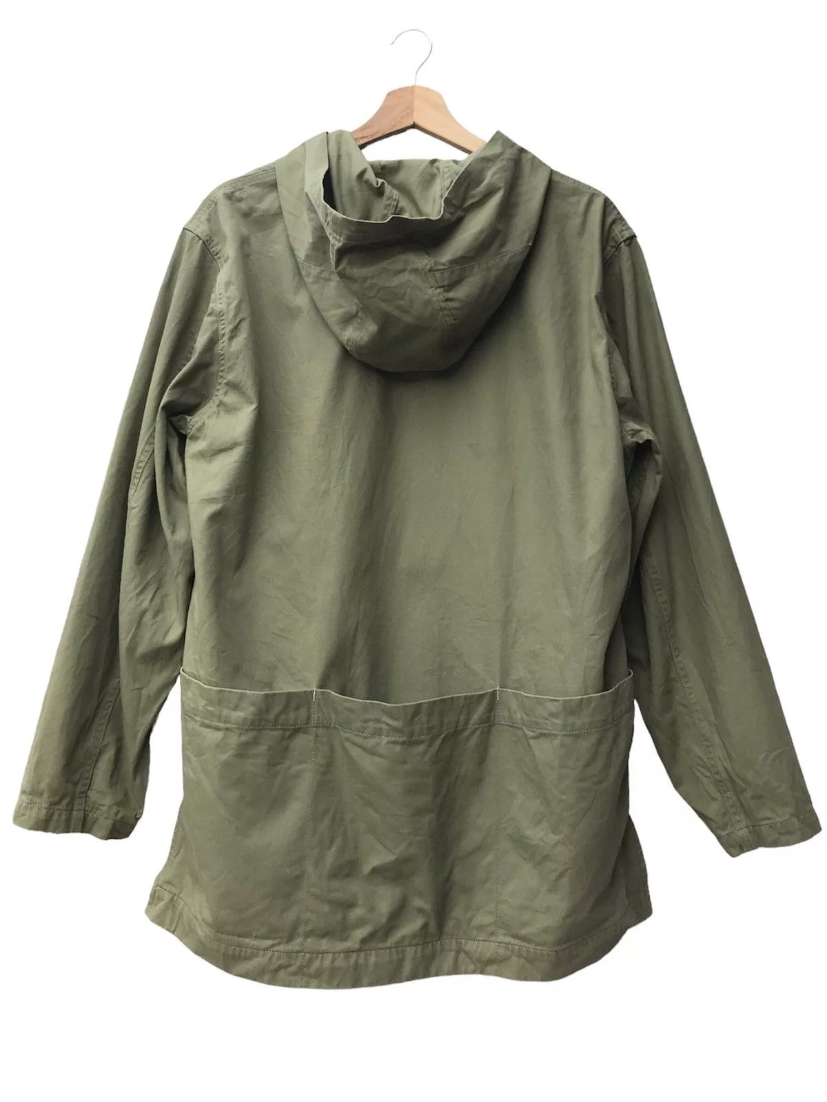 Designer Parkas Designer × Japanese Brand × Takeo Kikuchi RARE‼️ Vintage Takeo Kikuchi Quarter Zip Hoodie Parka Jacket Green