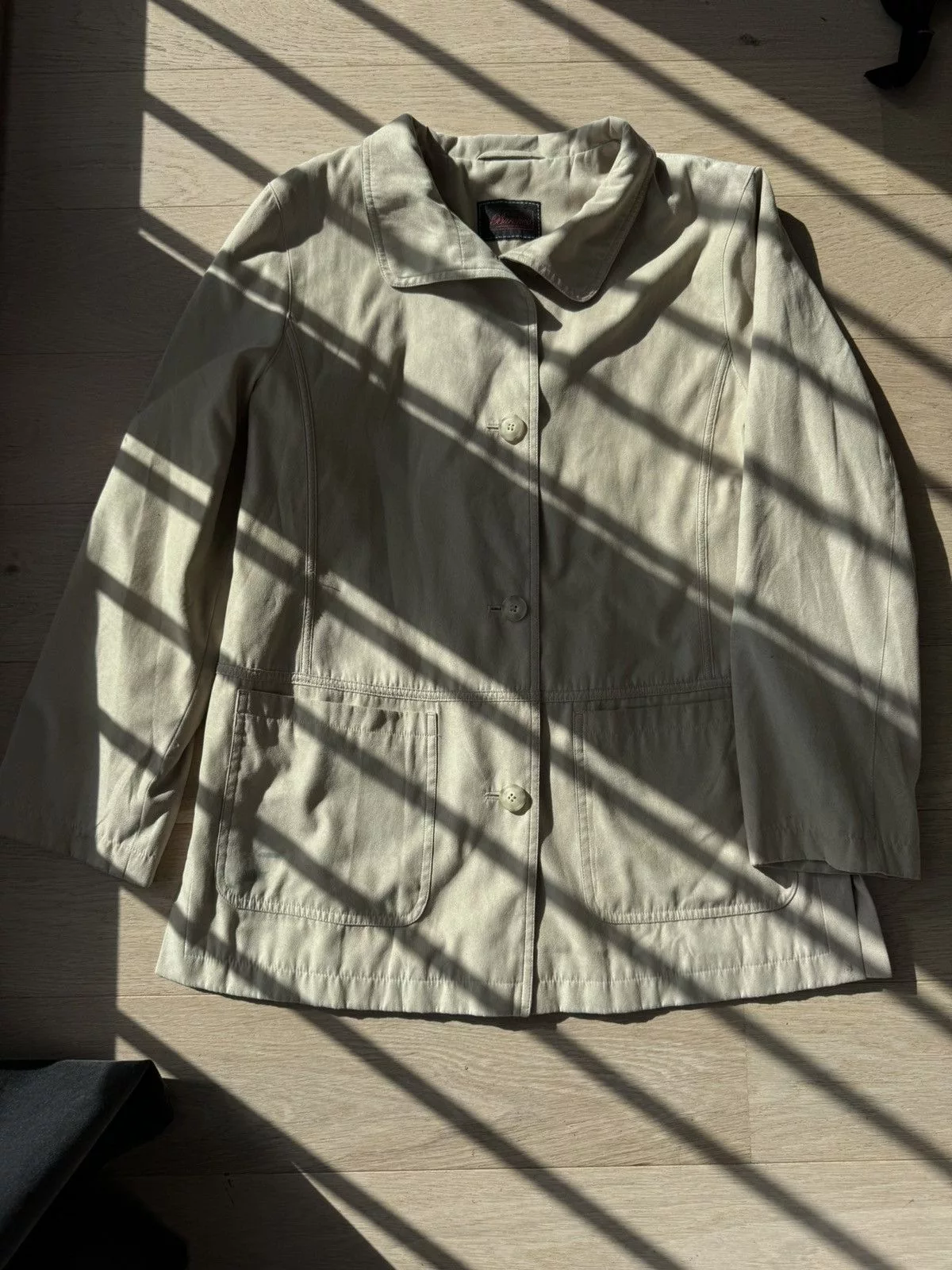 Vintage Jackets Vintage Suede beige coat for layering