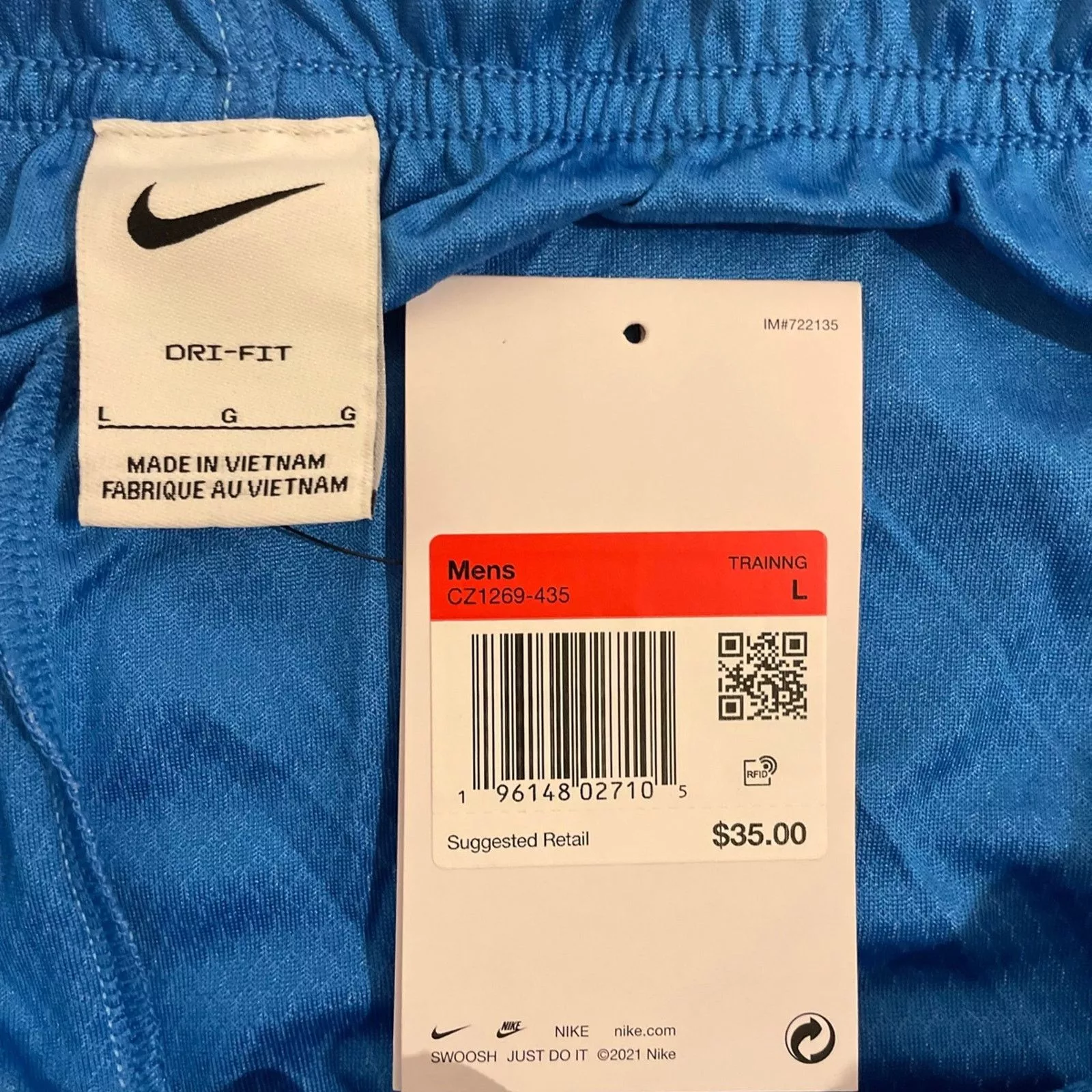 Nike Shorts Blue Nike Dri-Fit Shorts- Men’s Large