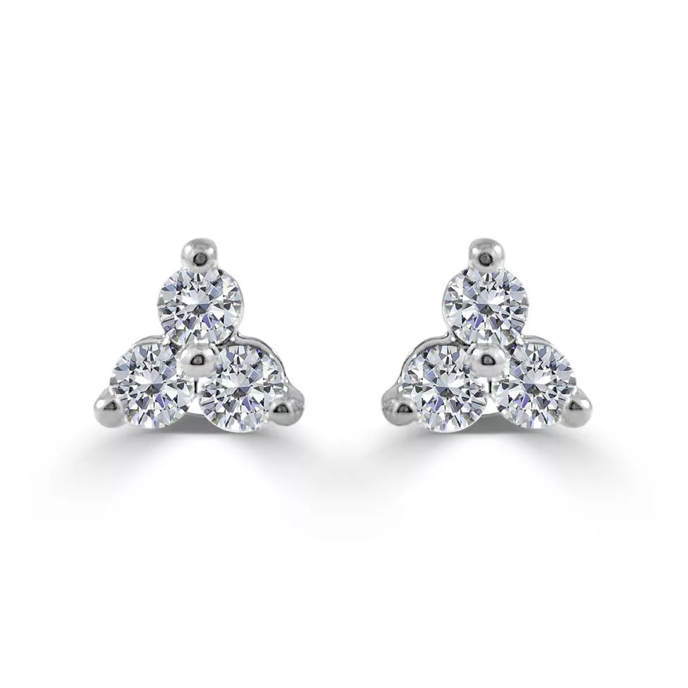 Other Rings Other 14k White Gold & Diamond Stud Earrings
