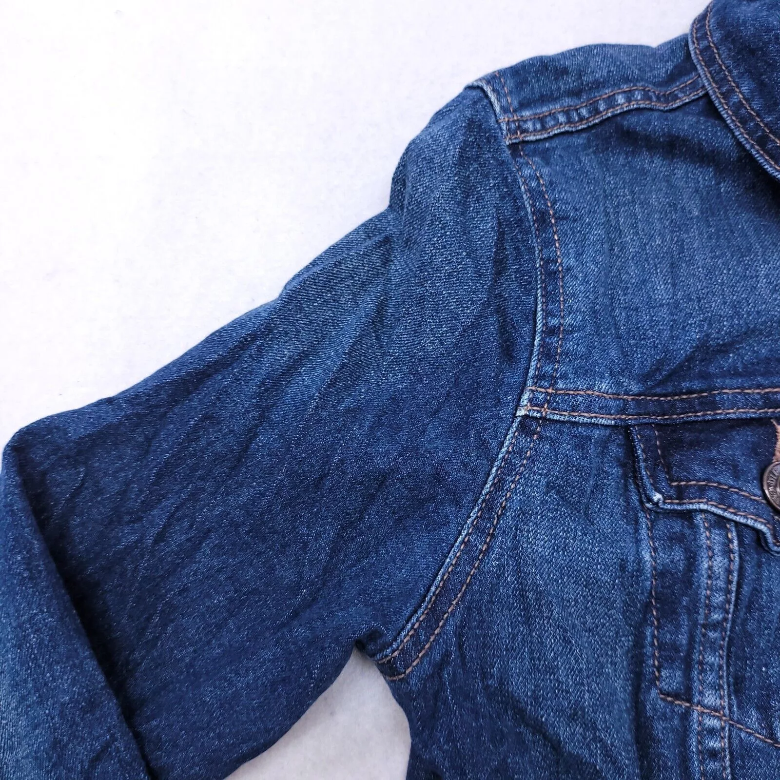 Old Navy Blazers Old Navy Button Up Jean Jacket Womens Size Small S Blue