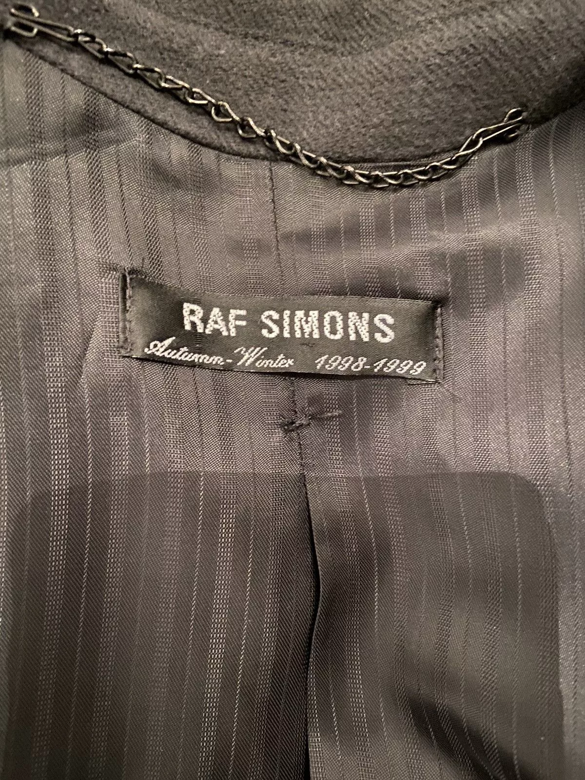 Raf Simons Vests Raf Simons A/W 1998-1999 Coat Black