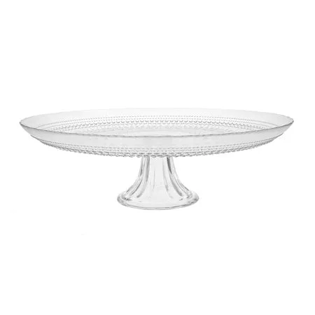 Jupiter Clear Cake Stand 13x13x4.3"       
