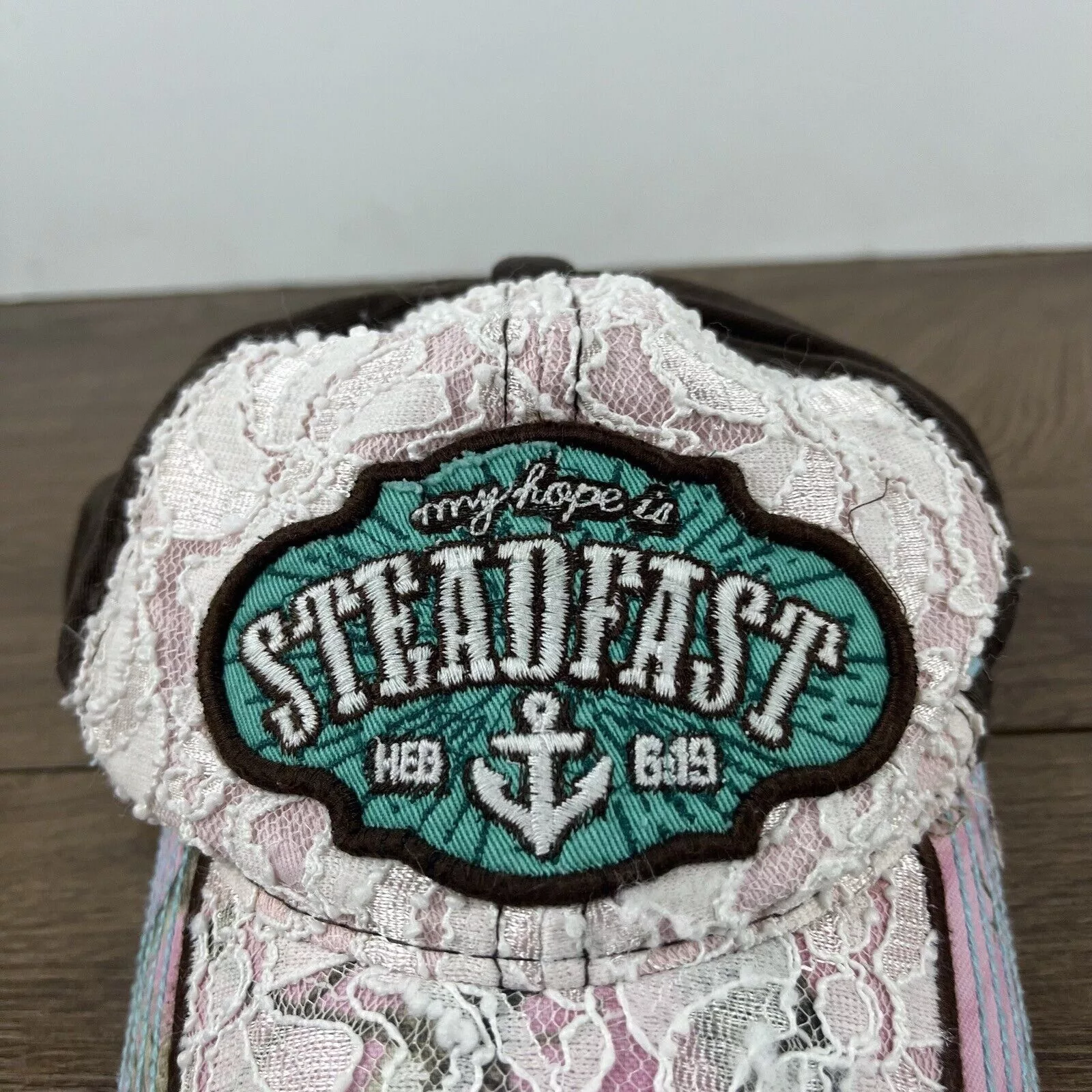 Other Hats Other Steadfast Hat My Hope is Steadfast Pink Cap Adjustable Pink