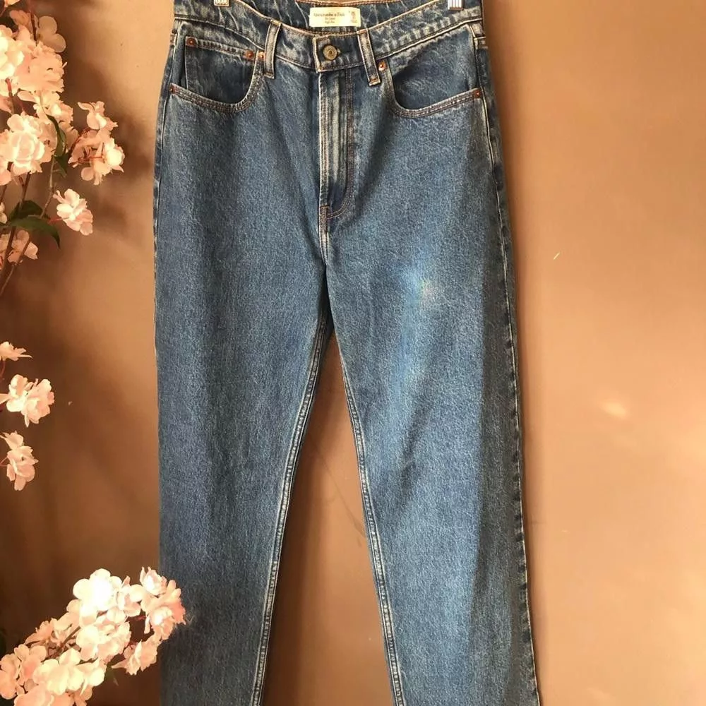 Abercrombie & Fitch Jeans Abercrombie & Fitch Abercrombie & finch hi rise wide leg blue size 27