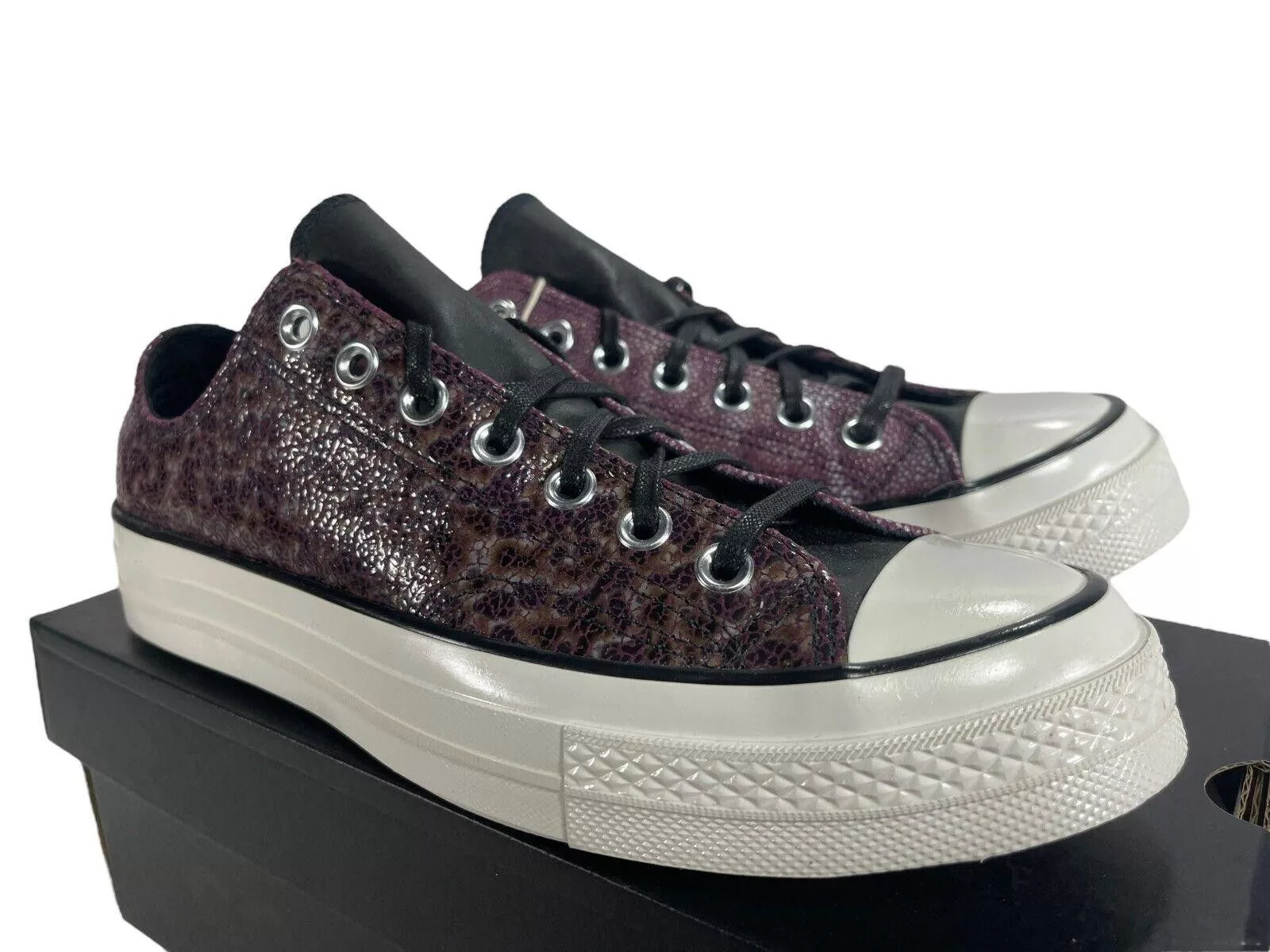 Converse Low Top Sneakers Converse Chuck OX Low Top Stingray Split Leather A01085C 9 Purple