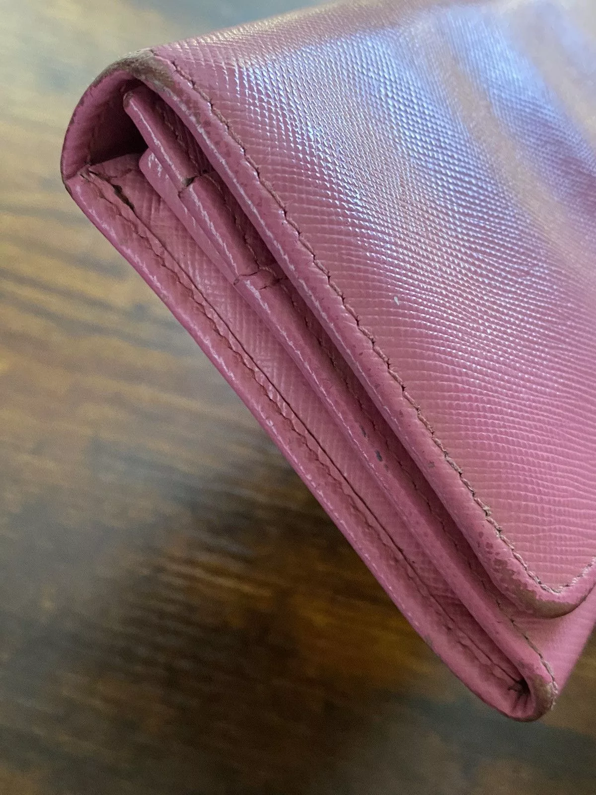 Prada Wallets Prada Saffiano Metal Long Wallet Pink