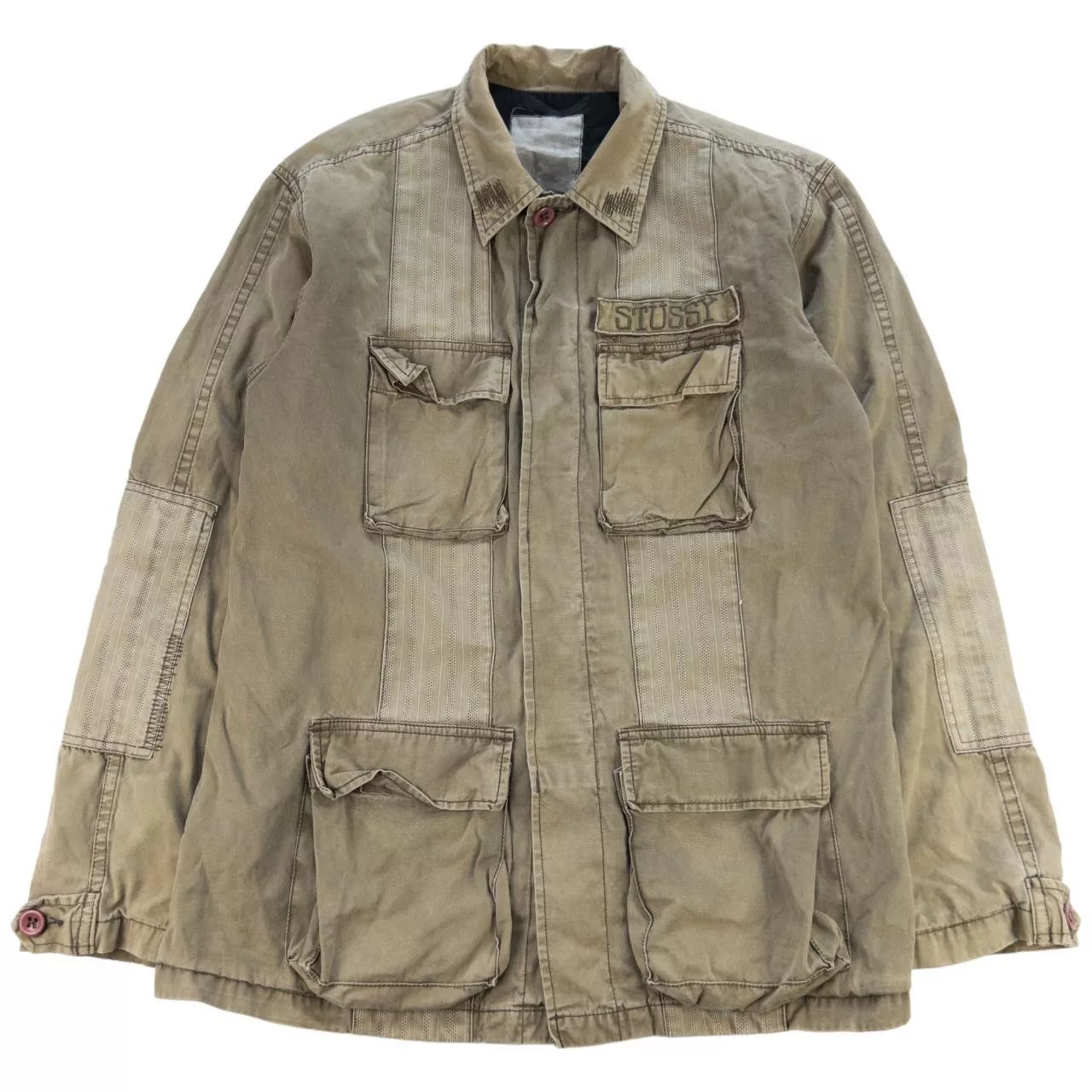Stussy Light Jackets Vintage Stussy Cargo Jacket Size L Brown