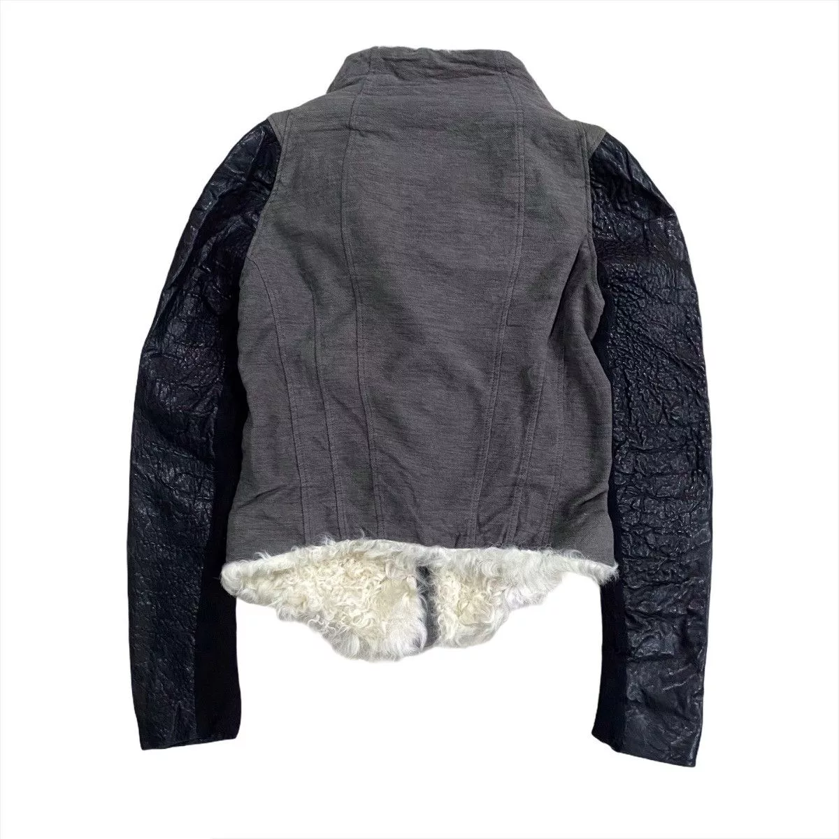 Helmut Lang Leather Jackets Helmut Lang Motorcycle Shearling Jacket Black
