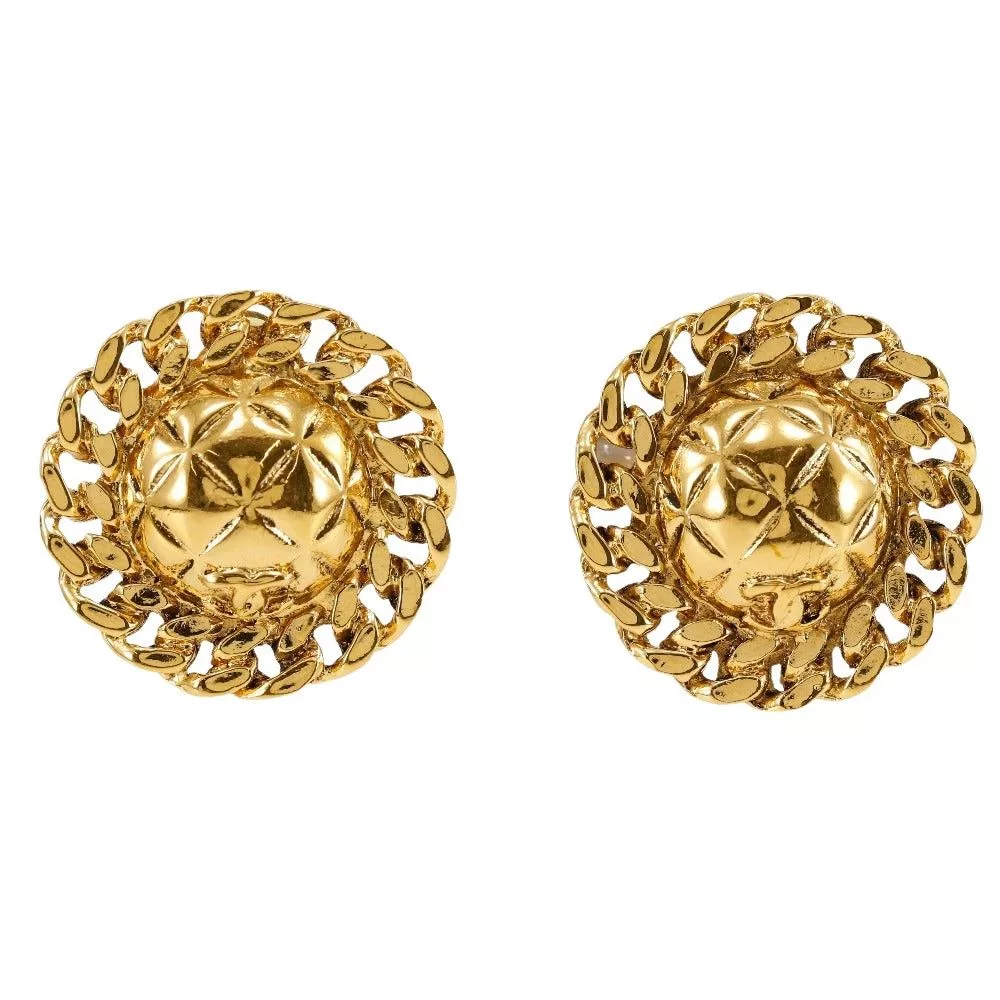 Chanel Earrings Chanel Coco Mark earring Gold