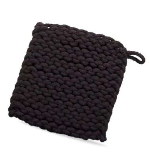 Black Crochet Trivet