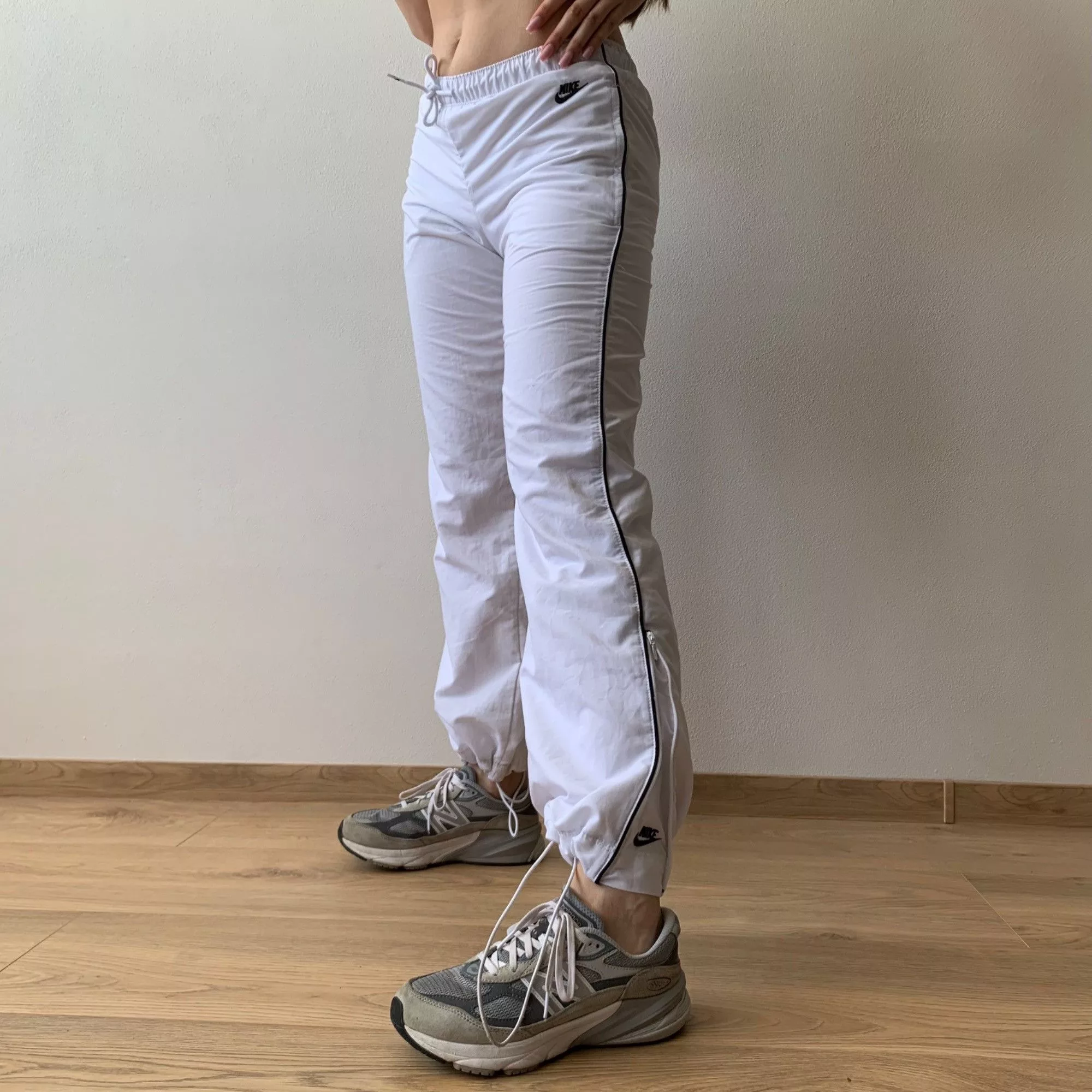 Nike Joggers Nike × Vintage Nike Track Pants Jogger Women’s size XS White Streetwear