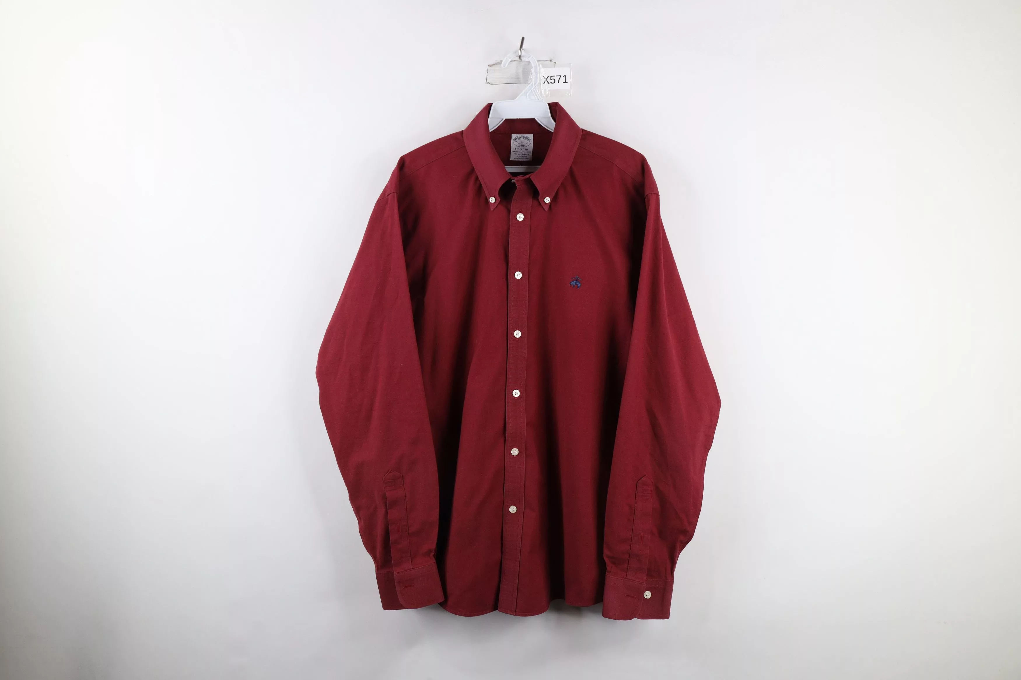 Brooks Brothers Shirts Button Ups Brooks Brothers × Vintage Brooks Brothers Regent Fit Stretch Button Down Shirt Red