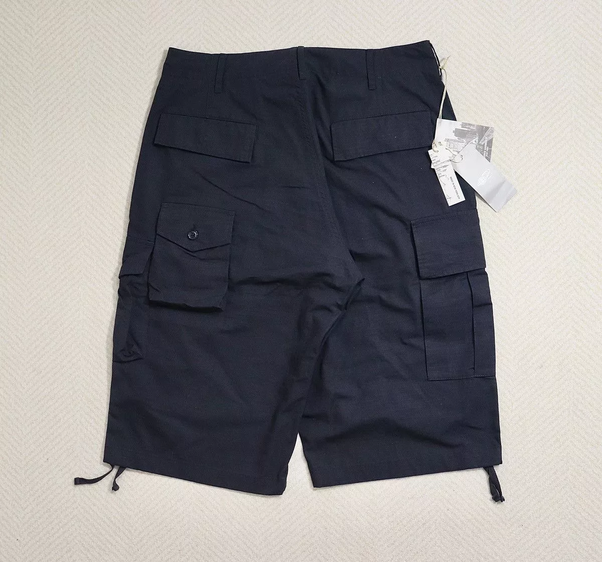 Engineered Garments Shorts Engineered Garments FA Pant Flight Shorts Blue