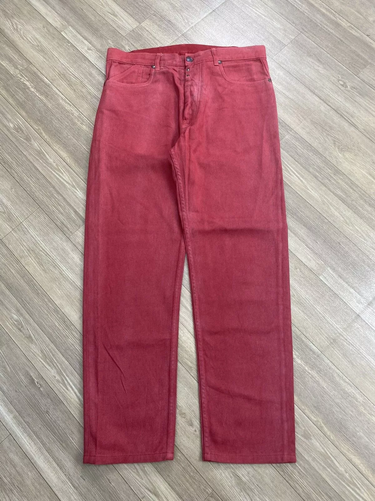 Maison Margiela Denim Maison Margiela Vintage Maison Martin Margiela Paris Red Jeans Blue Avant-Garde