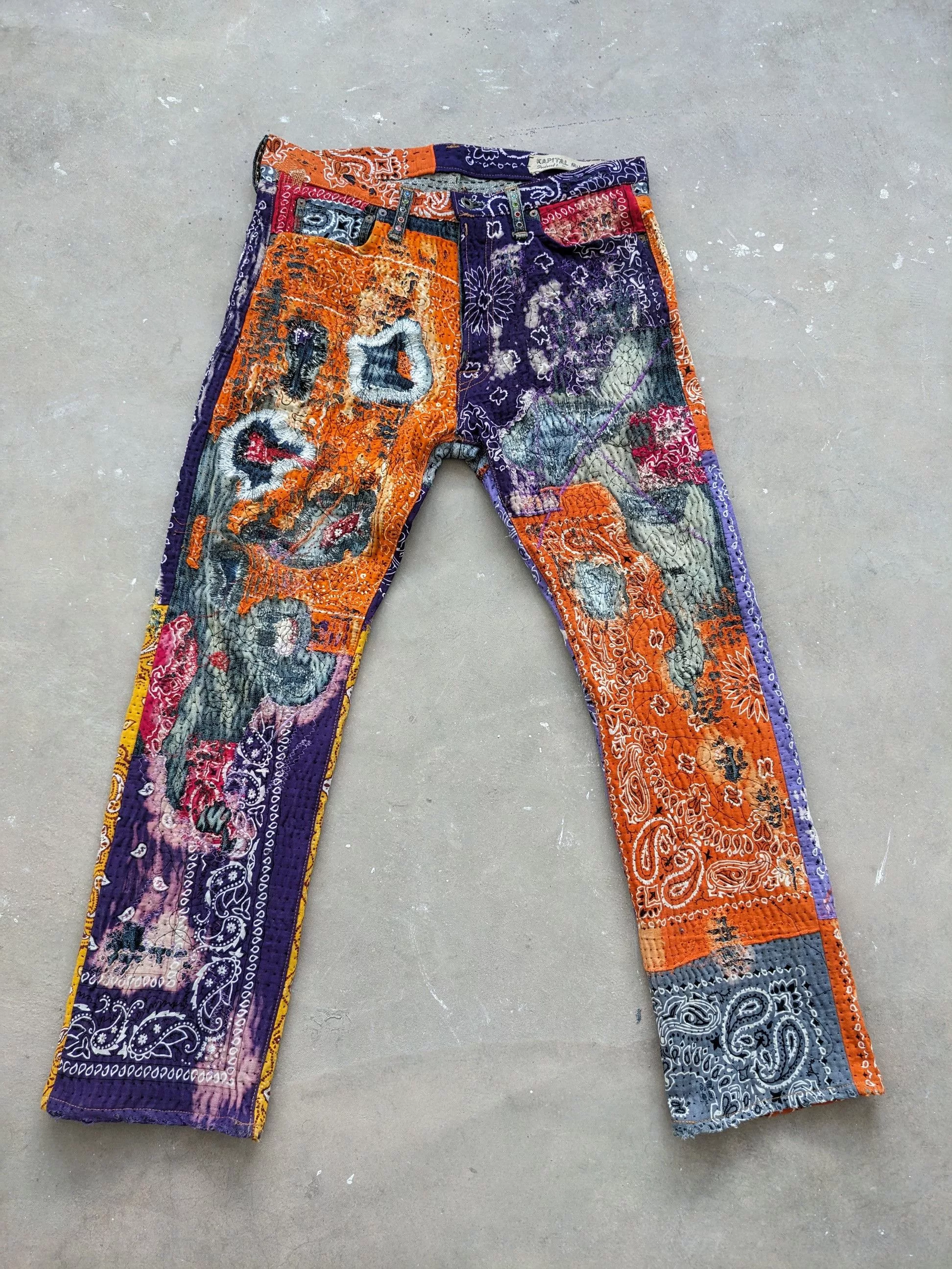 Kapital Denim OFFER 🔥 1/1 Kapital Jeans Boro Bandana Sashiko Custom Made Multi