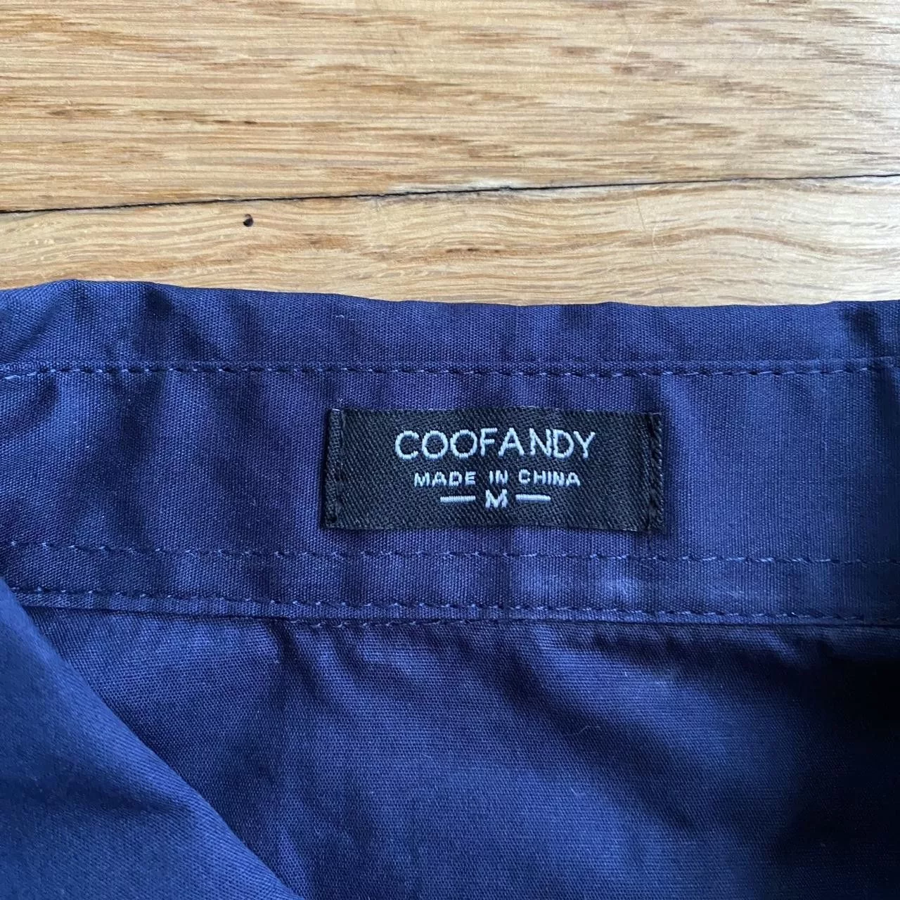 Other Shirts Button Ups Other Coofandy embroidered windbreaker button down Blue
