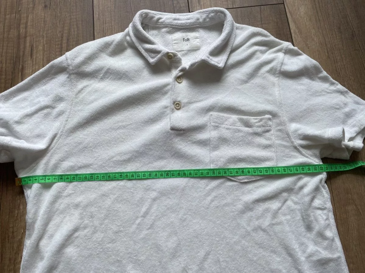 Folk Polos Polo Folk 4 white size L