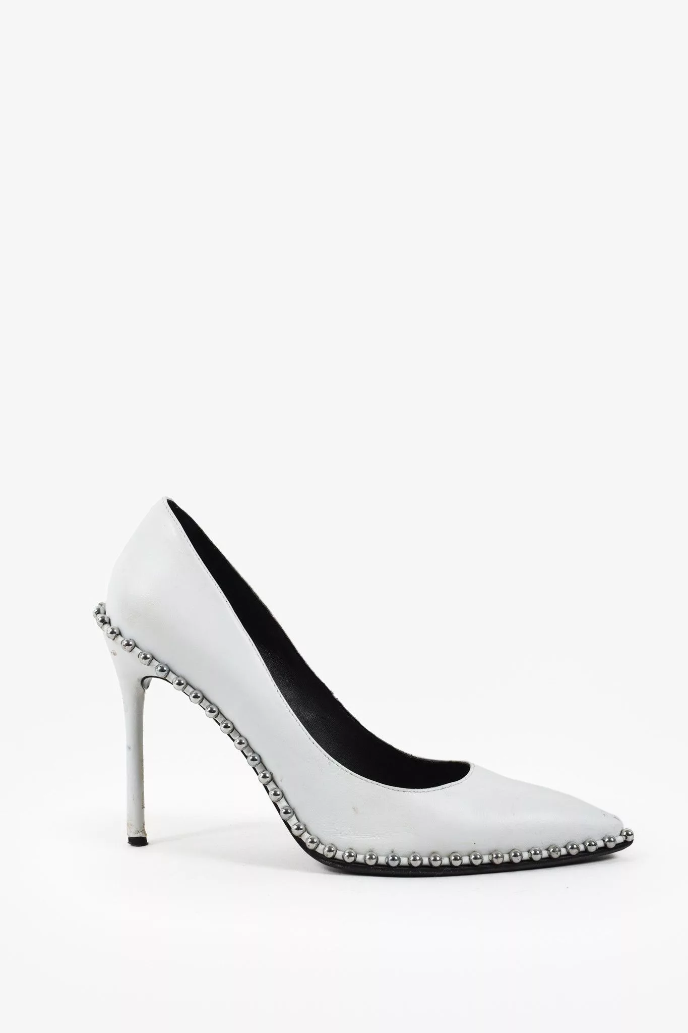 Alexander Wang Heels Alexander Wang White Rie Studded Heels