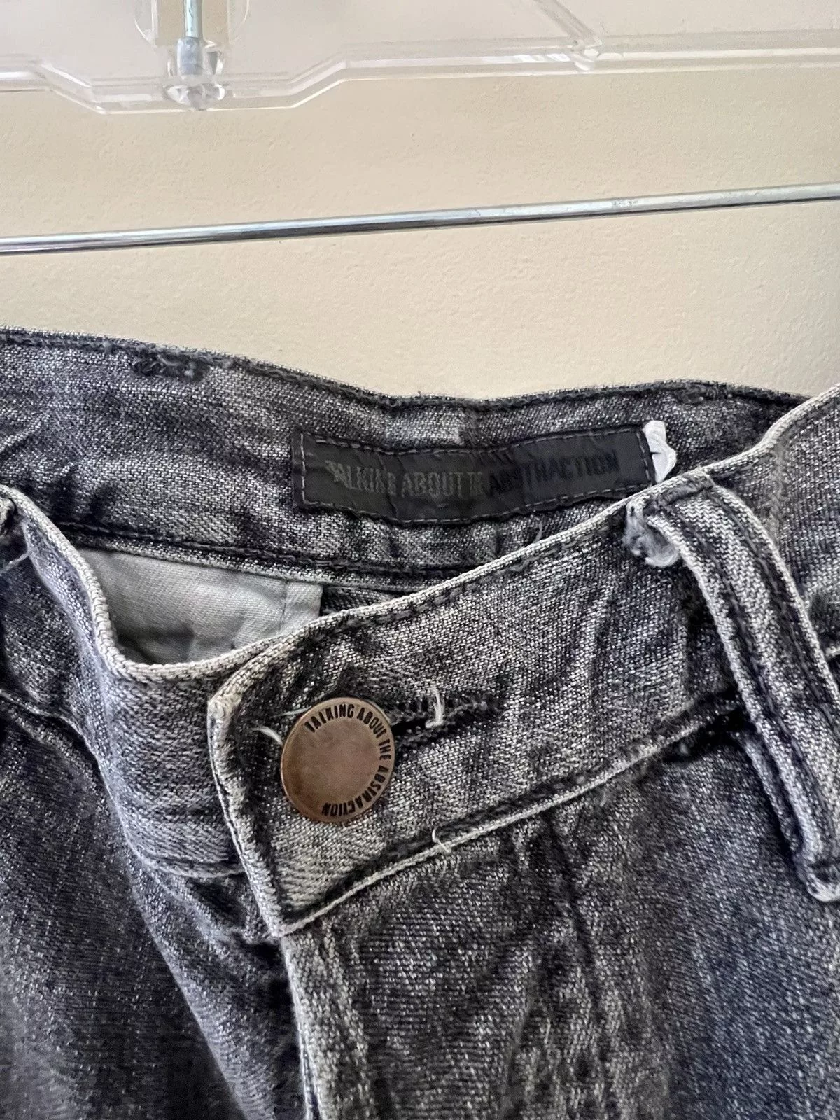 TALKING ABOUT THE ABSTRACTION Denim Talking About the Abstraction Jeans Gray