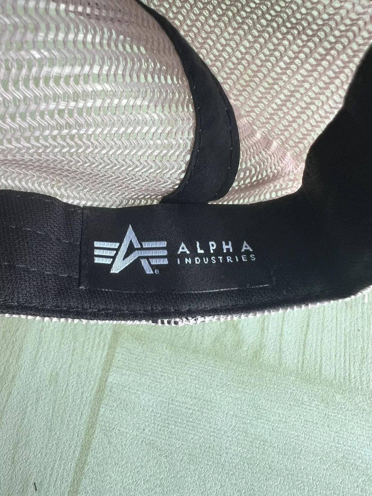 Alpha Industries Hats Alpha Industries Eagles & Dragon Embroidery Pinkish Mesh Cap Vintage
