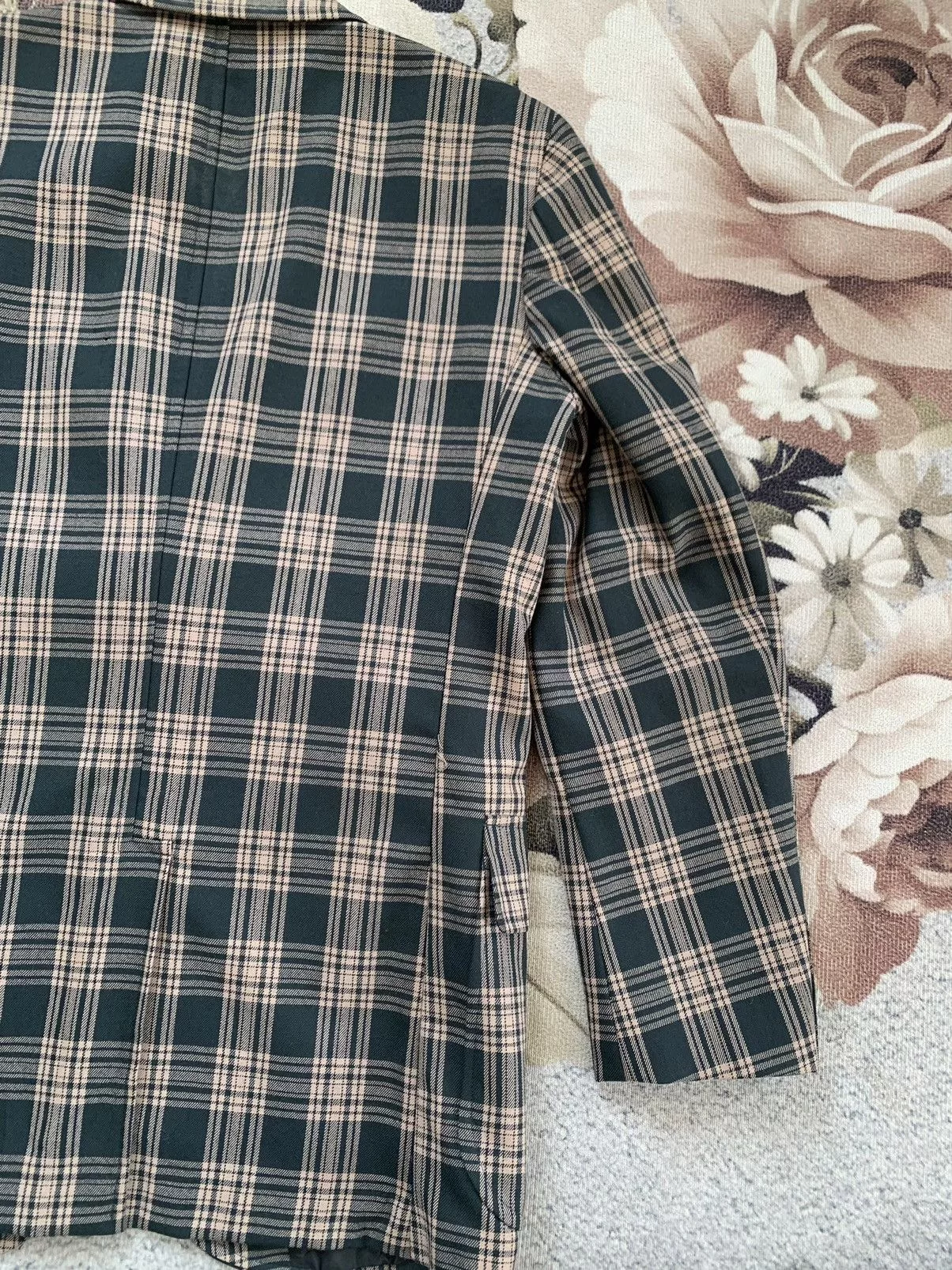 Van Light Jackets Van × Vans Nice Checkered Wool Van Jacket Green