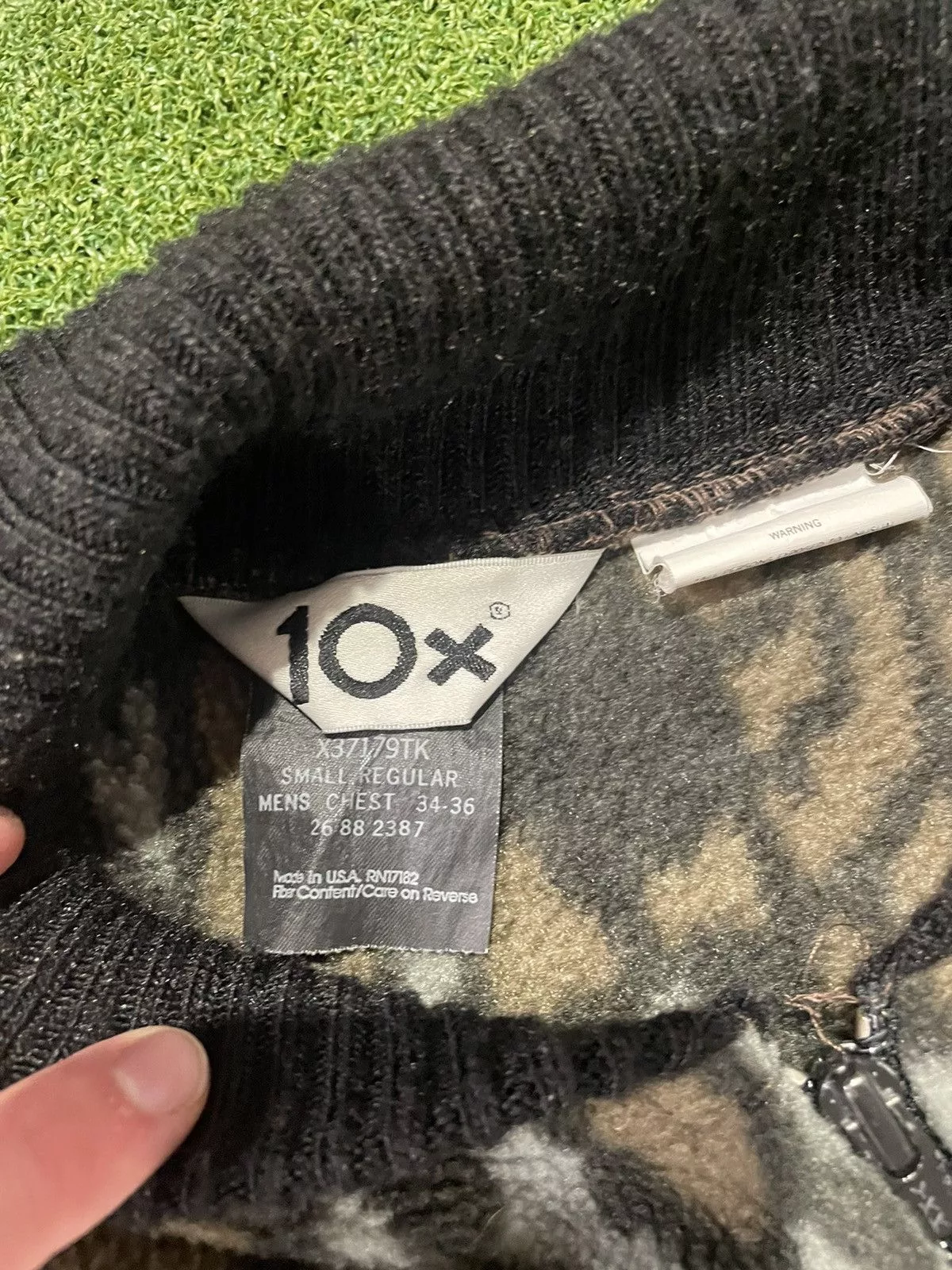 Vintage Bombers Vintage 10X Tree Camo High Pile Fleece Bomber Multi