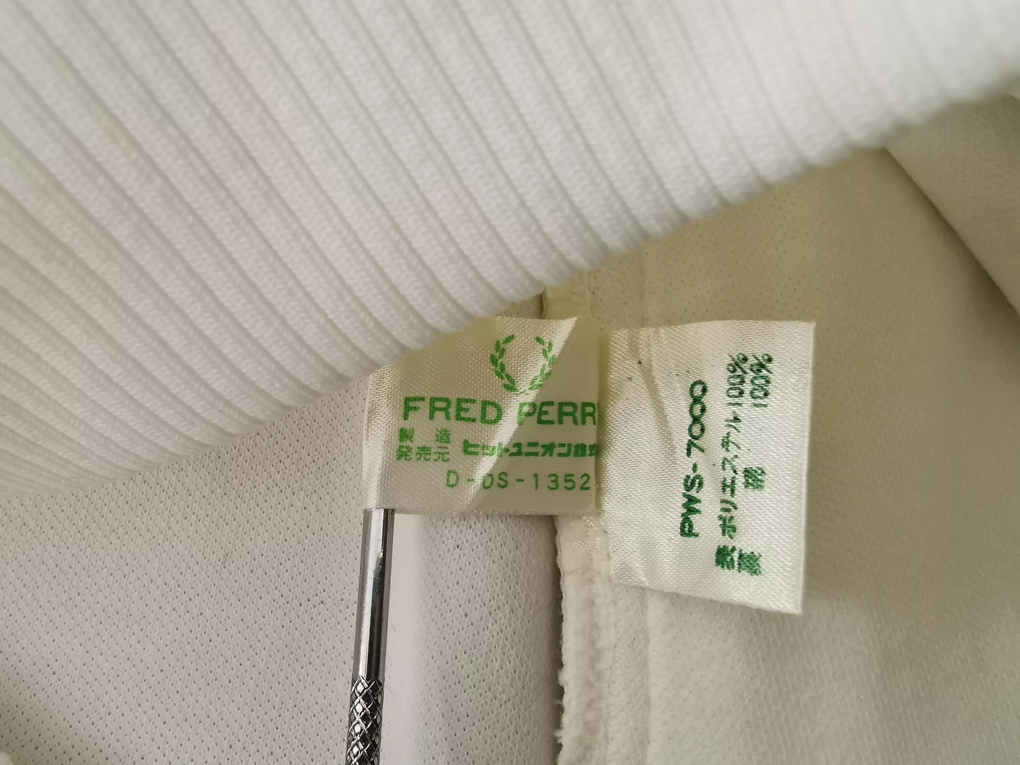 Fred Perry Light Jackets Vintage 90s Fred Perry Tracktop Jacket Size SS White