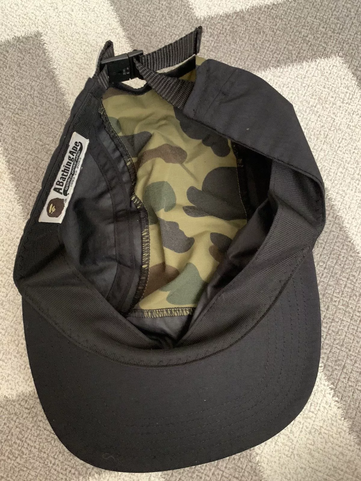 Bape Hats Bape 1st Camo Jet Cap Black