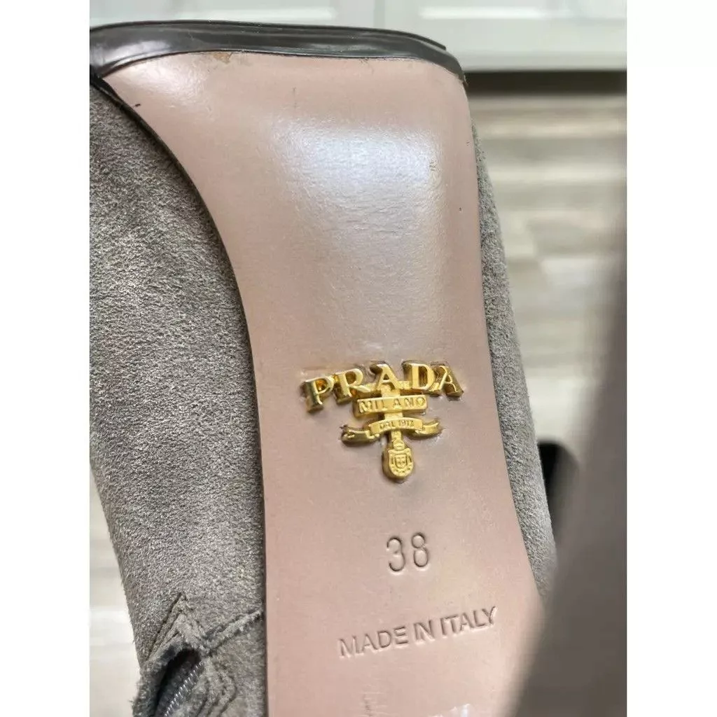 Prada Heels Size: 38 Gray