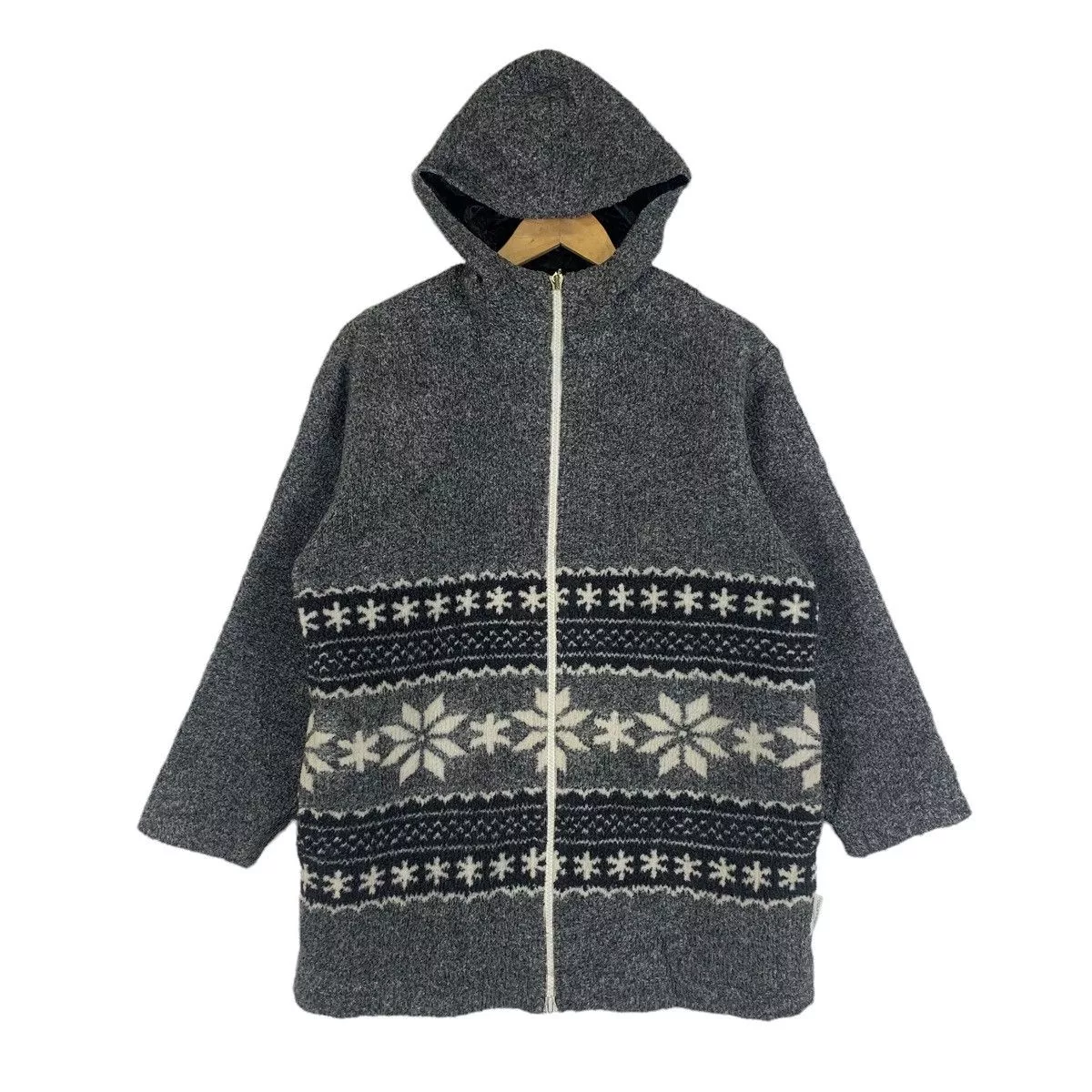 Courreges Jackets Courreges × Vintage COURREGES Sport Futur Paris Fleece Zipper Hoodie Jacket Gray