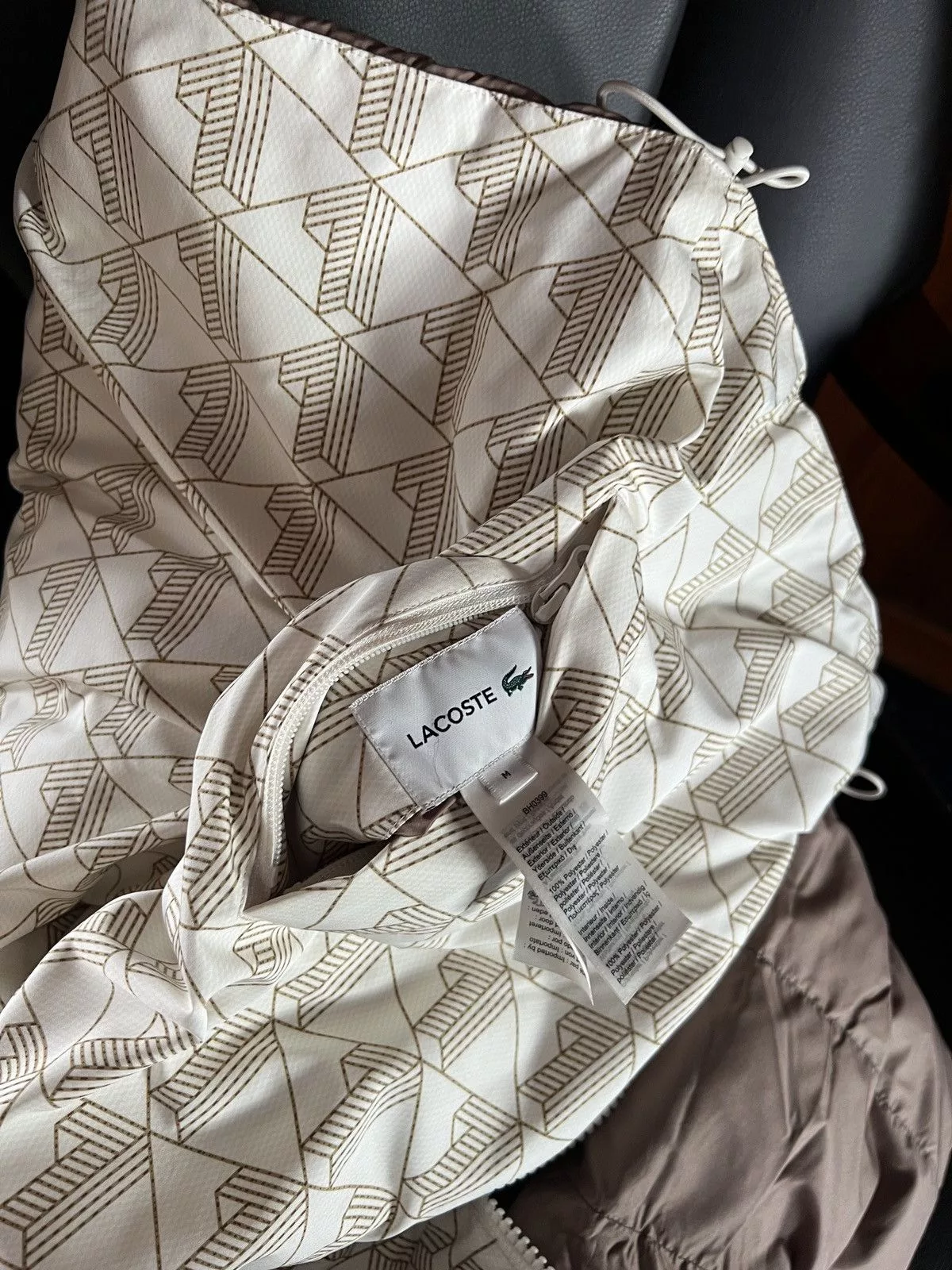 Lacoste Bombers Double-sided jacket Lacoste White