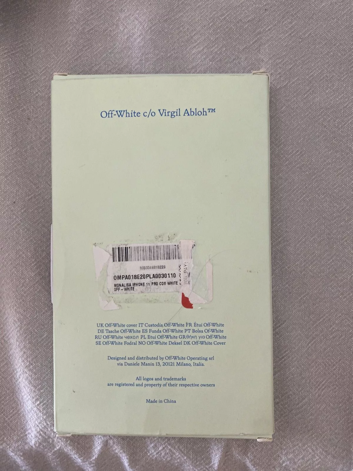 Off-White Miscellaneous Off-White Off White Mona Lisa iPhone 11 Pro Case