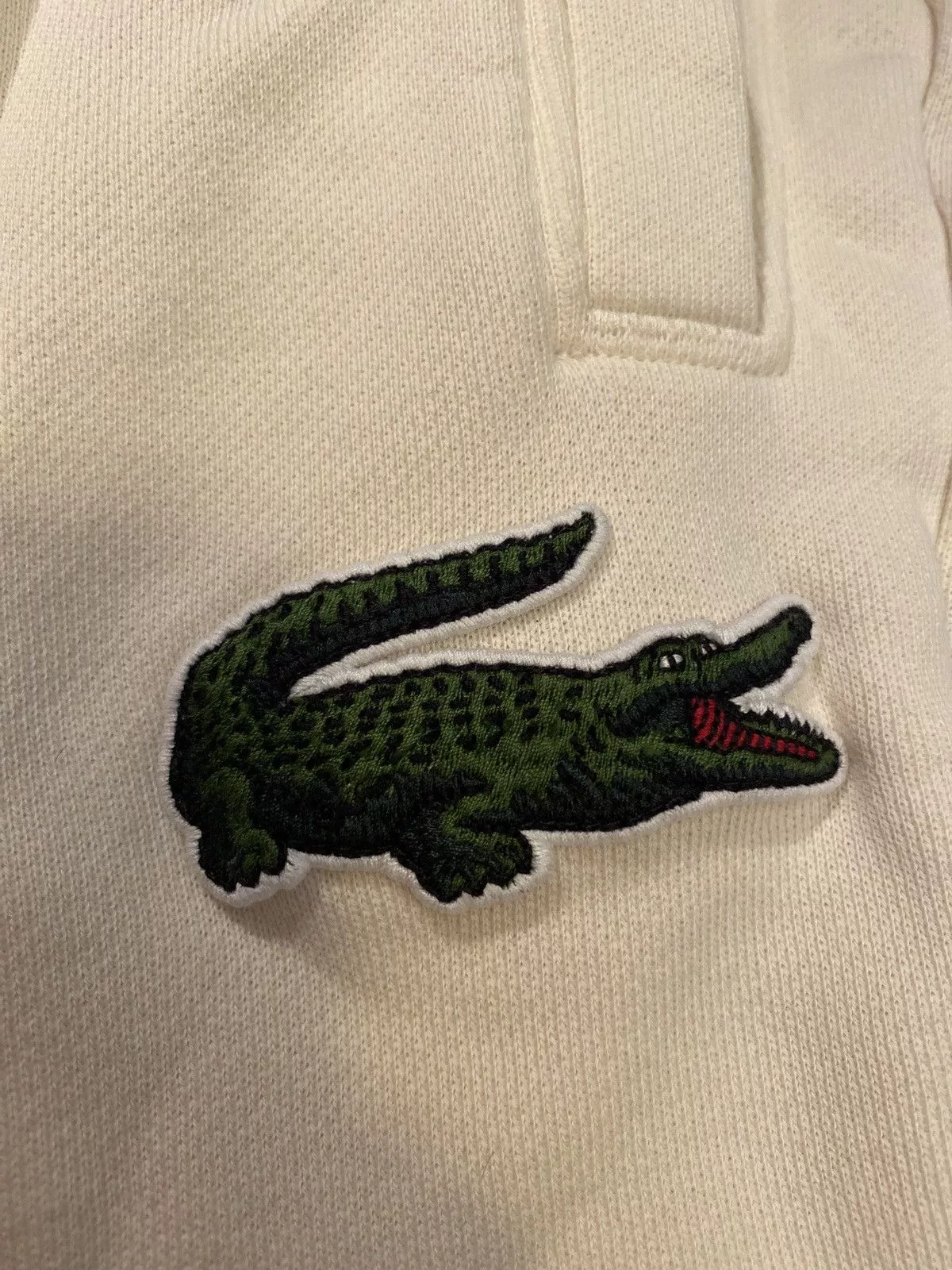 Lacoste Sweatpants Joggers Lacoste cream sweatpants White