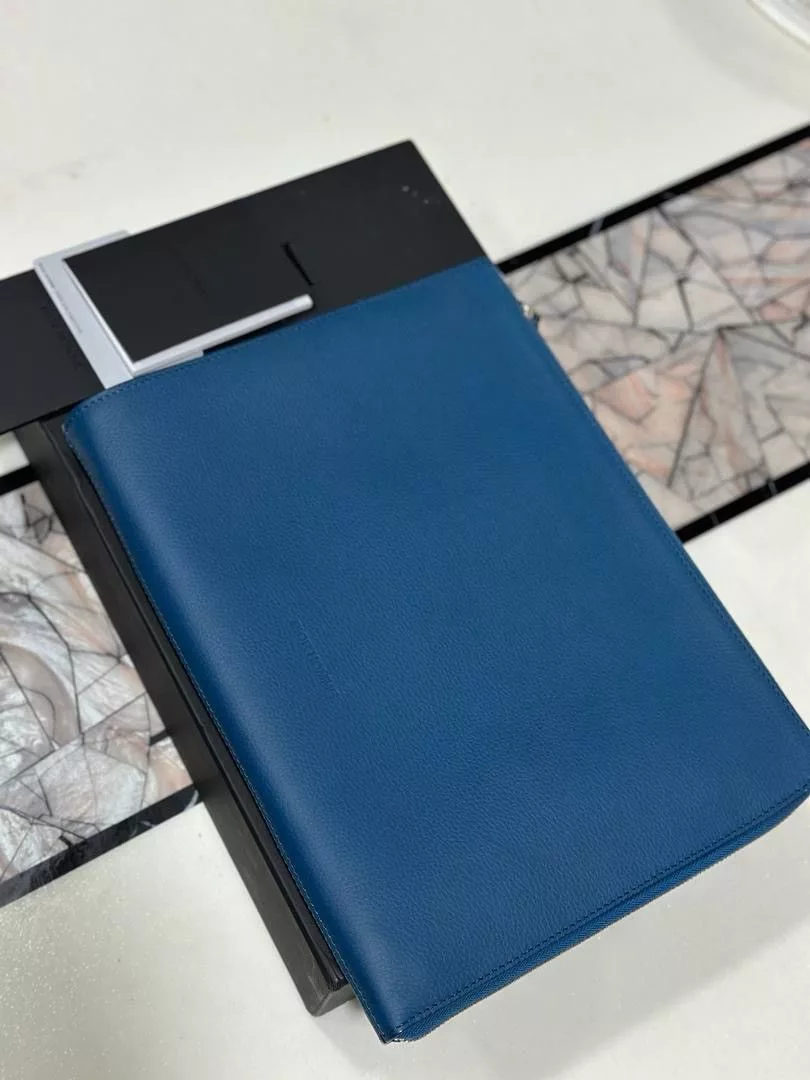 Dior Bags Luggage Authentic Dior Homme Clutch Document Blue