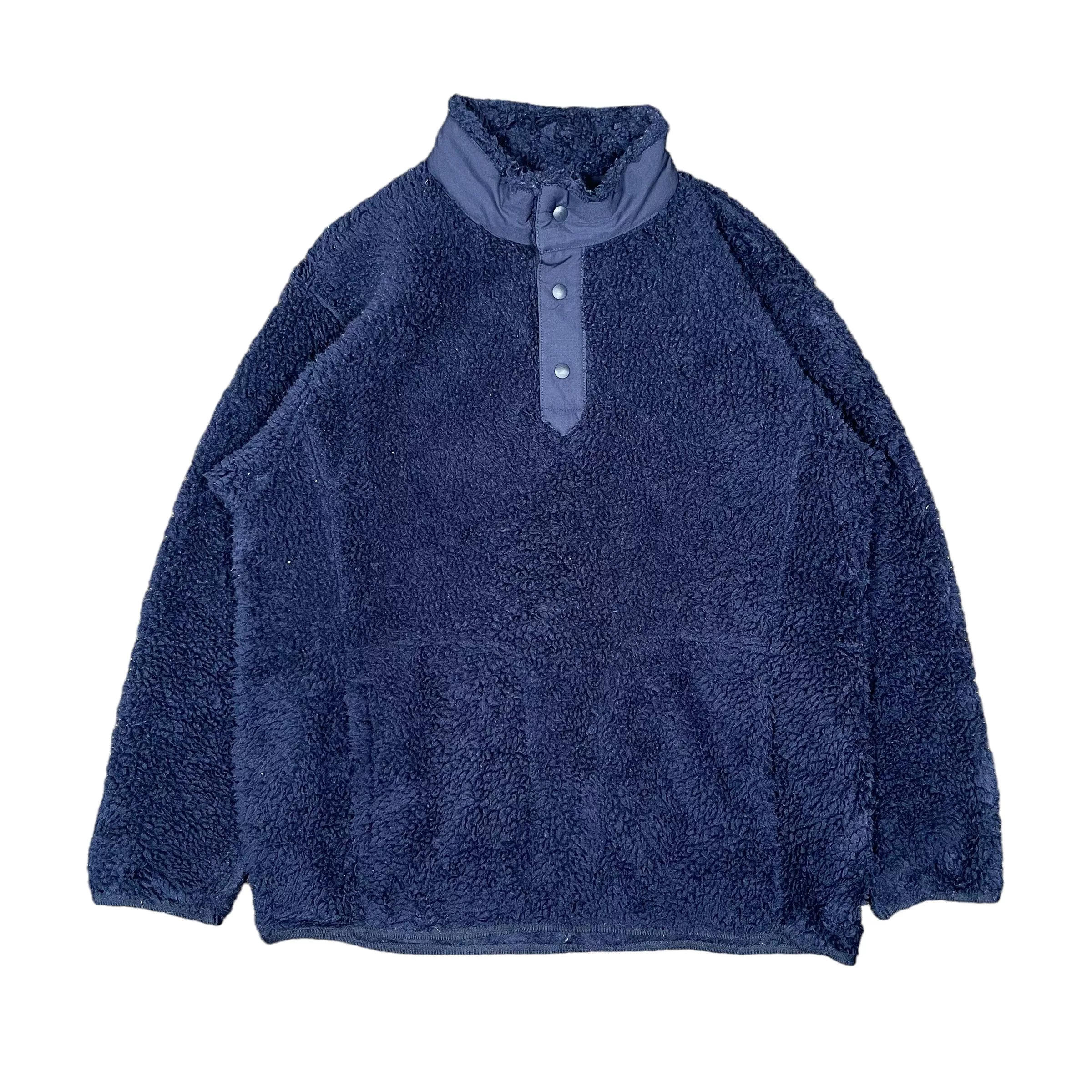White Mountaineering Light Jackets White Mountaineering Sherpa Fleece Deep Pile Sweater Blue