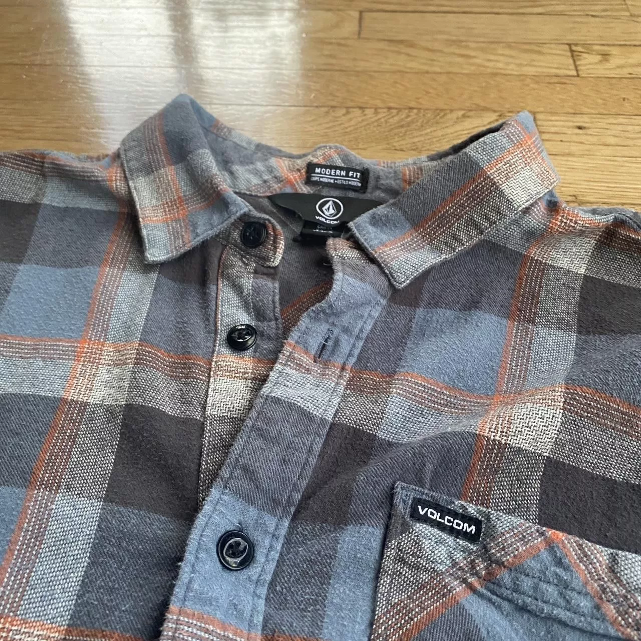 Volcom Shirts Button Ups Plaid Volcom button up Blue
