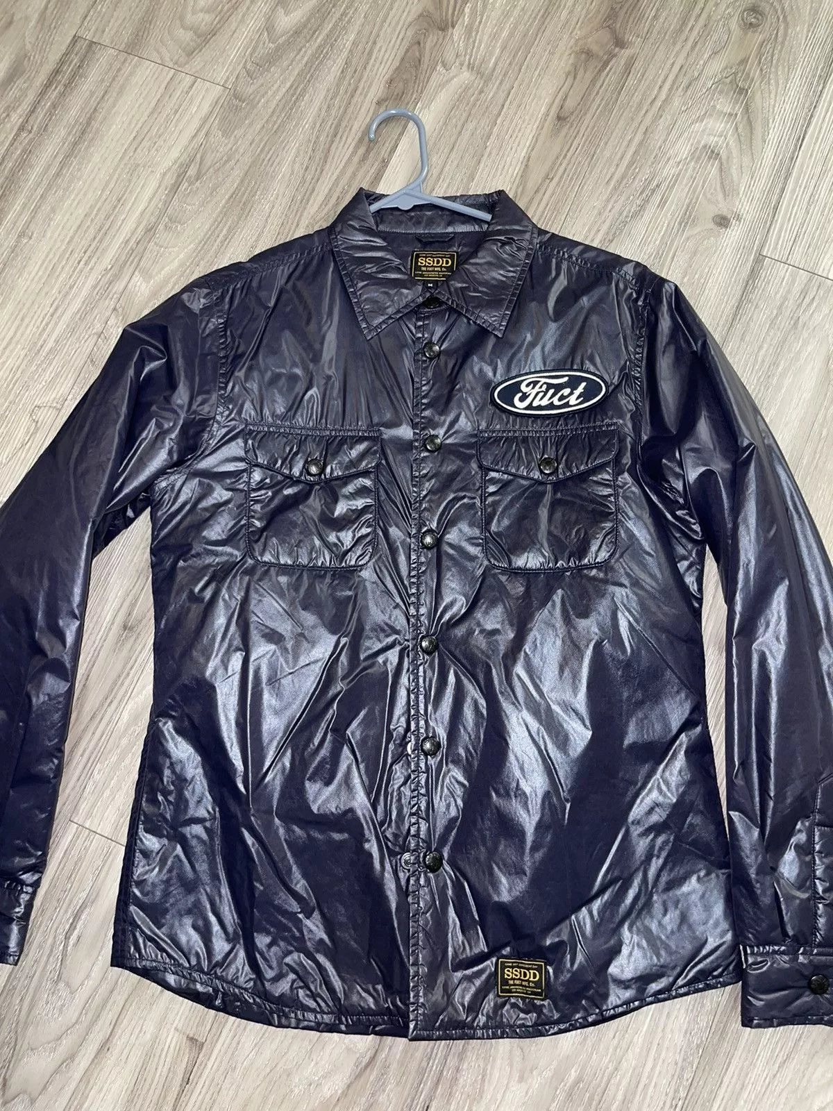 FUCT Light Jackets FUCT × SSDD FUCT SSDD Nylon Ford Oval Jacket Blue
