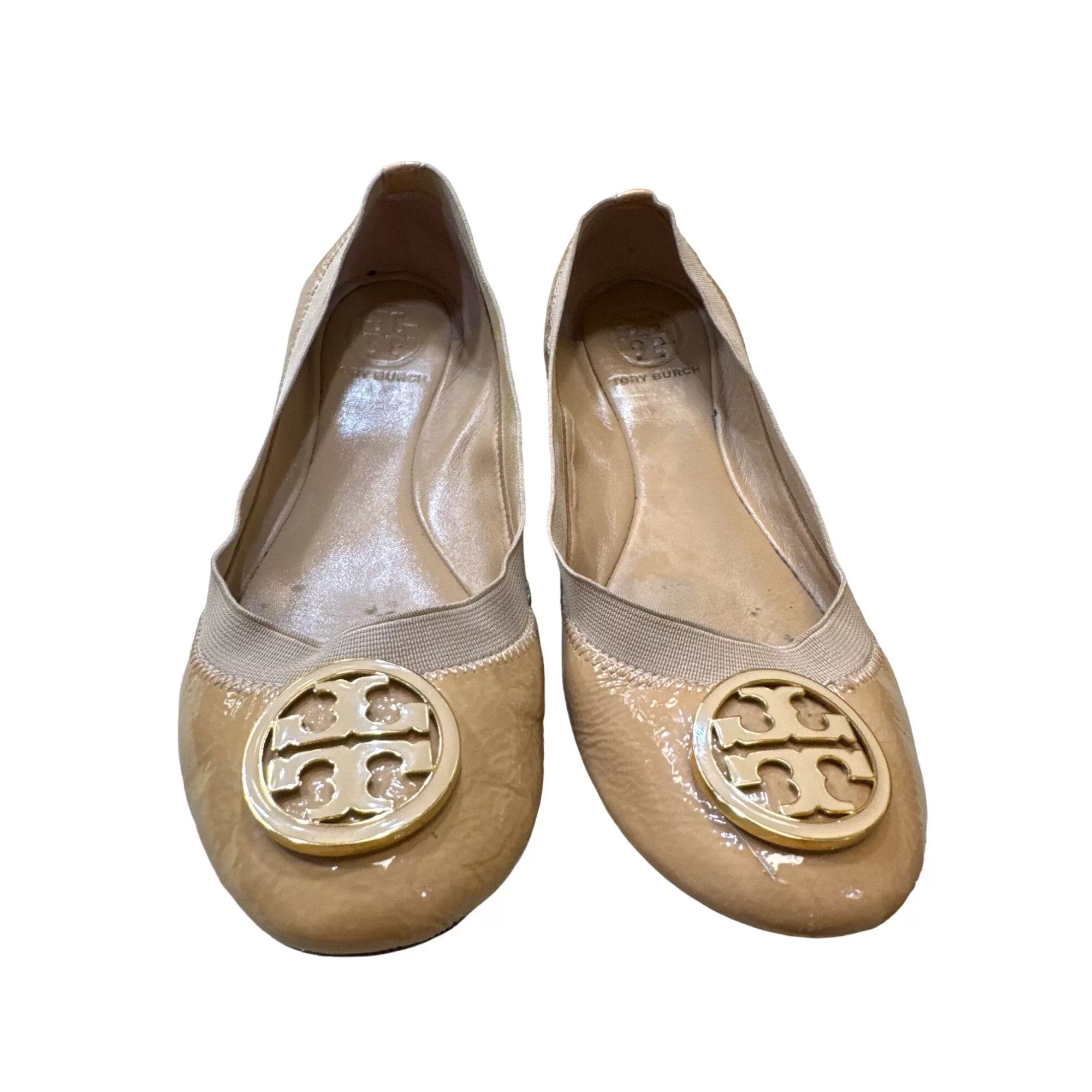 Tory Burch Flats Tory Burch women’s tan ballerina shoes/flats sz7.5M SKU3134 Beige