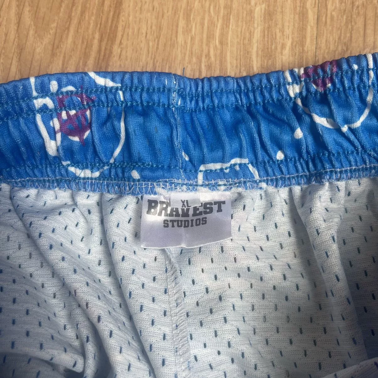 Bravest Studios Shorts Austen.AG x Bravest Studios SS22 Anarchy Shorts Blue Sz XL