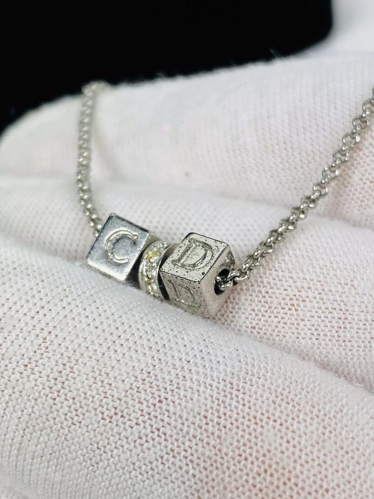 Dior Necklaces Dior CD Dice Necklace Silver