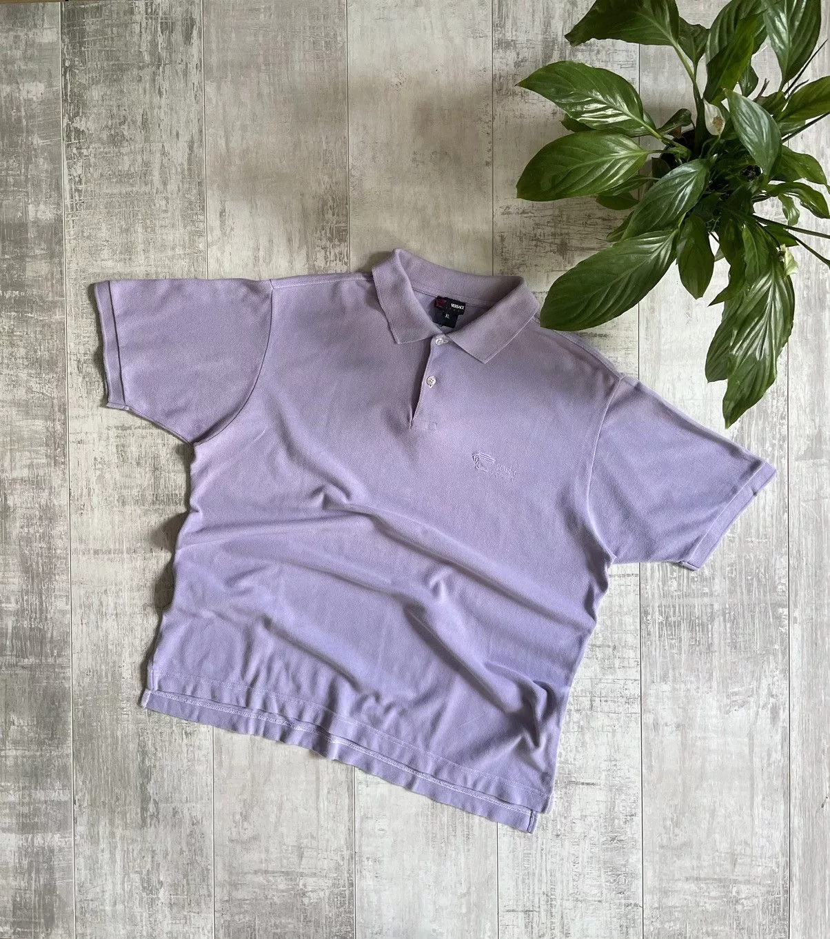 Versace Polos Versace × Vintage Vintage Versace Sports T-Shirt Polos Medusa Purple Luxury