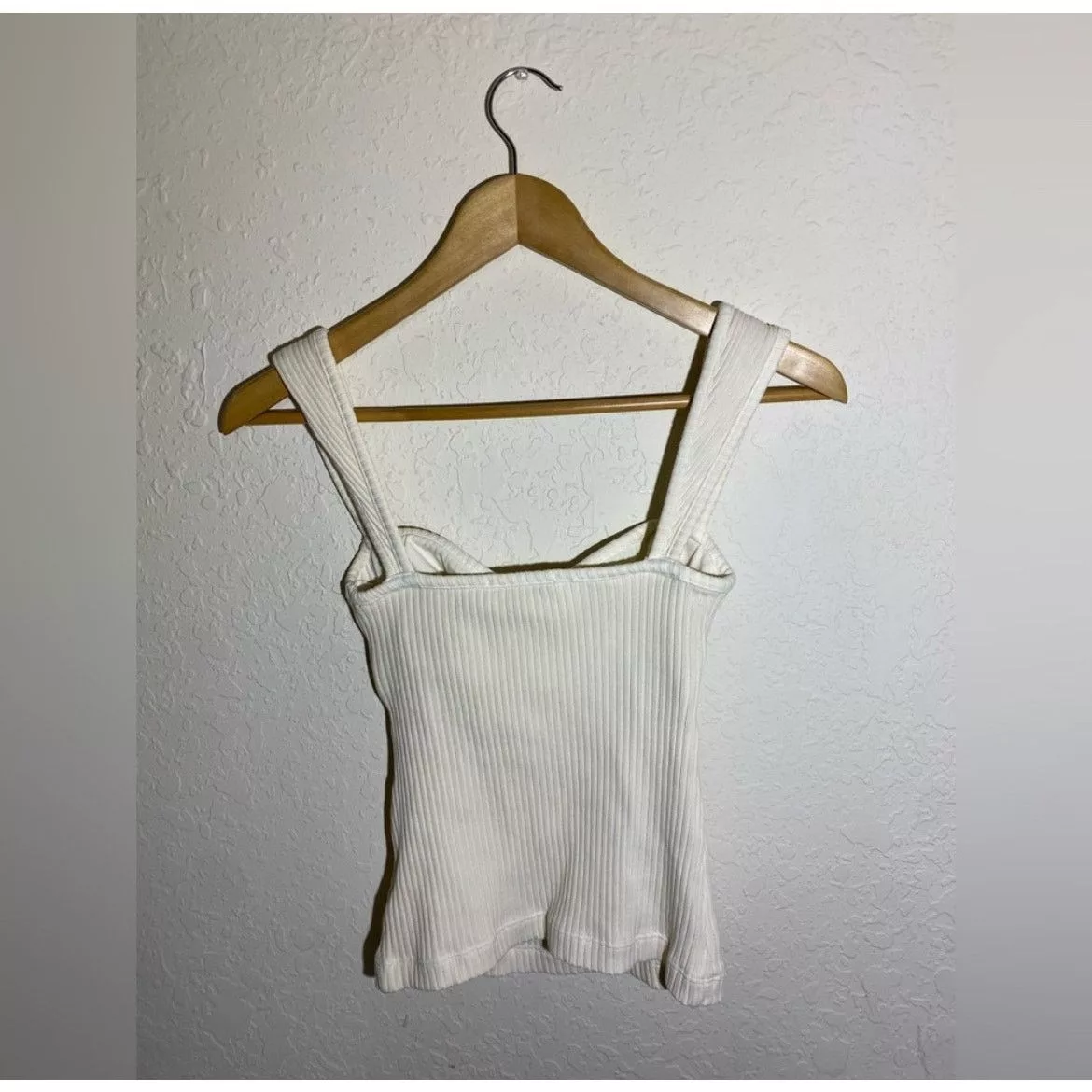 Agolde Blouses AGOLDE ISLA CUT OUT TANK‎ - FROSTING ( XS ) Beige