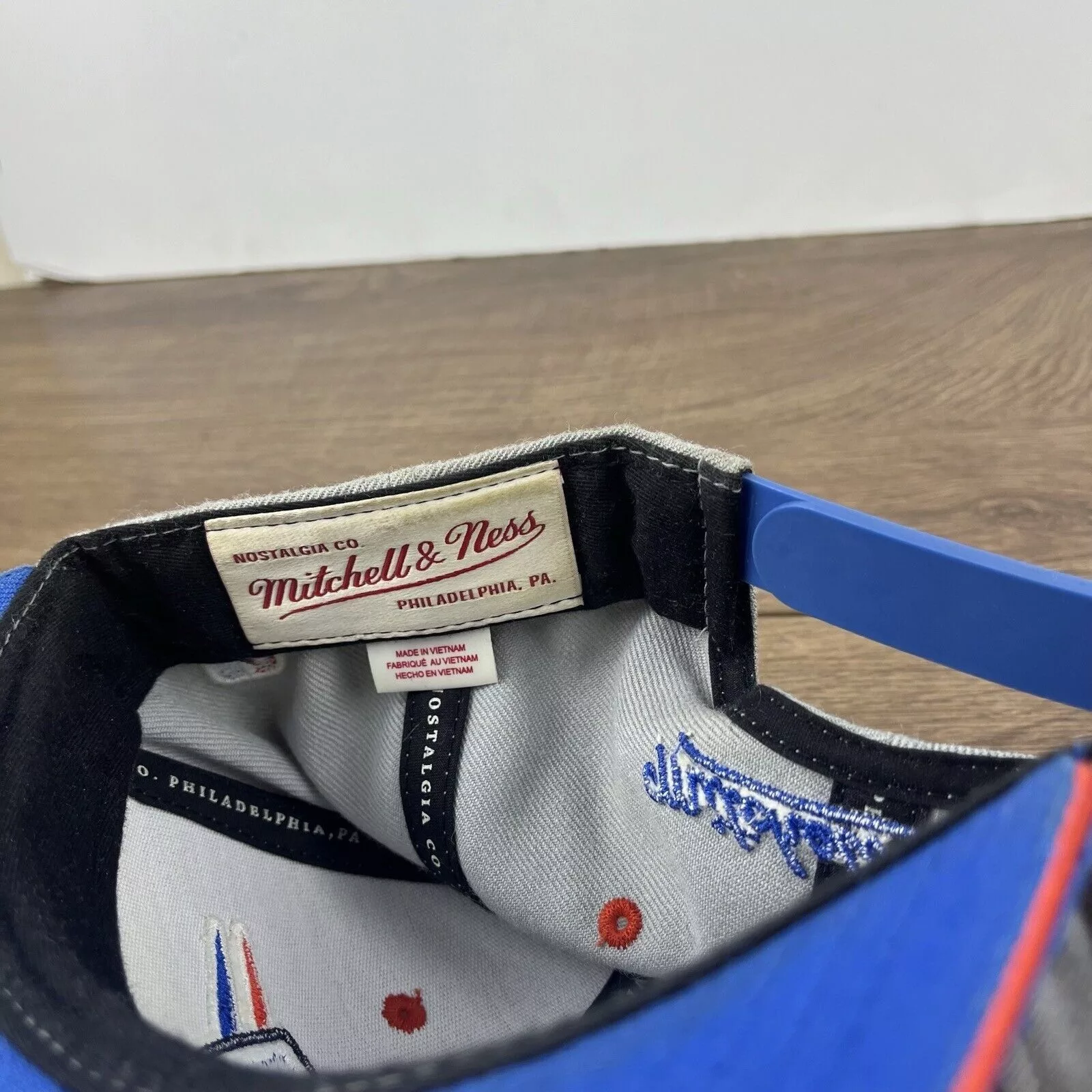 Mitchell & Ness Hats Oklahoma City Thunder Hat Mitchell & Ness Snapback Gray Hat