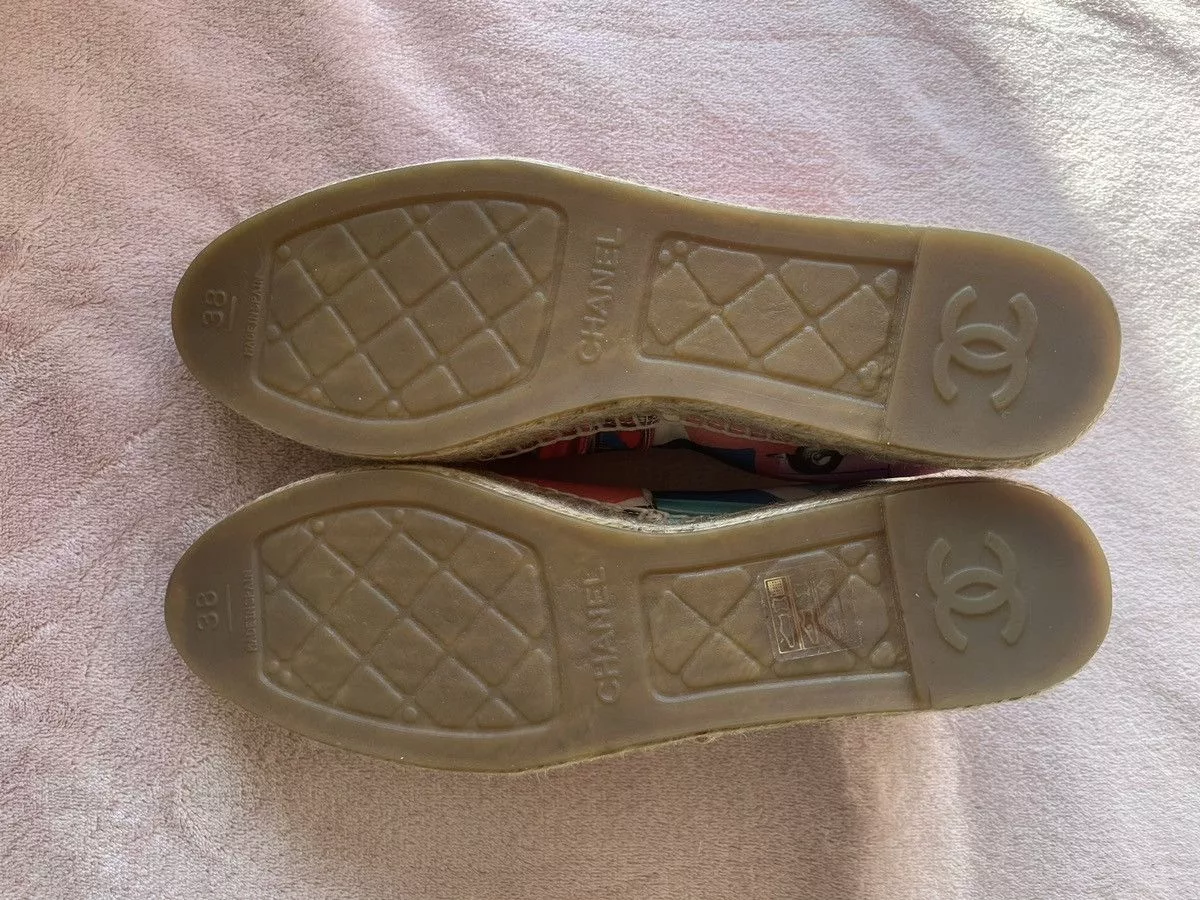 Chanel Slip Ons Chanel 4 of 4 Pink & Multi CC Espadrill
