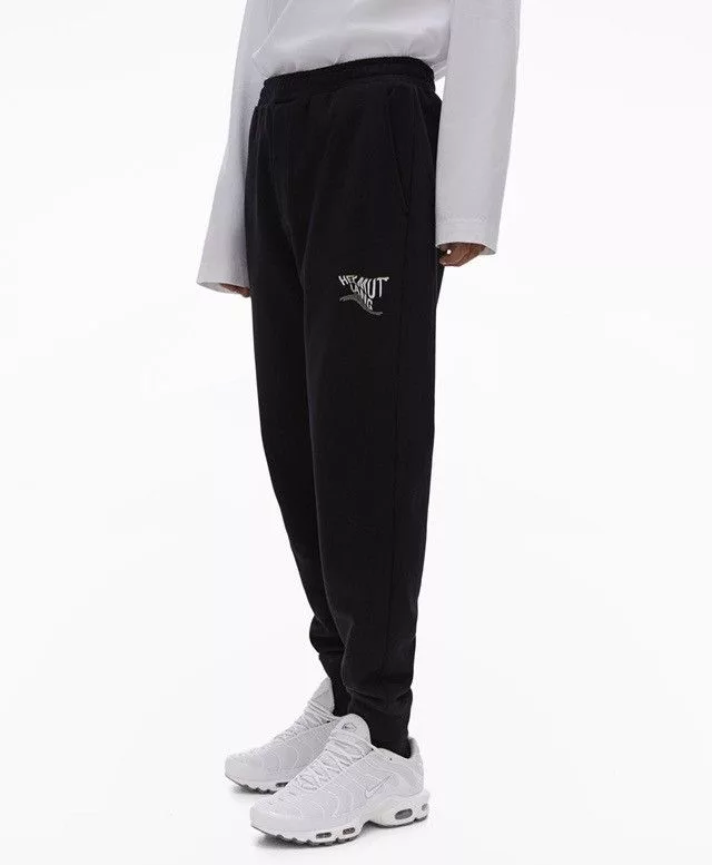 Helmut Lang Sweatpants Joggers *New* AW21 Helmut Lang Skewed Logo Jogger/Sweapant Black