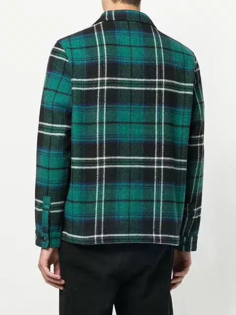 Stussy Light Jackets Stussy Wool Overshirt Jacket S Check Multi