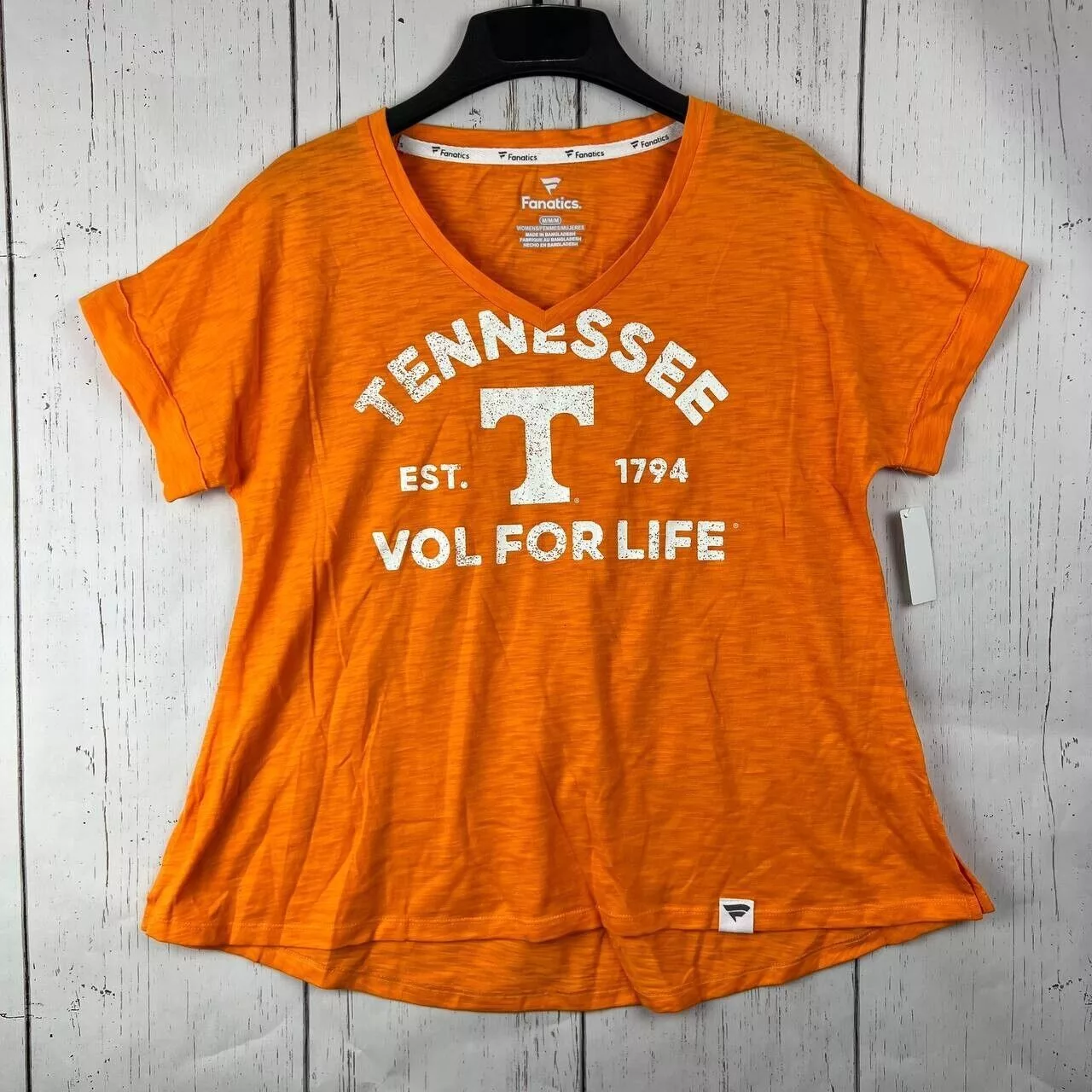 NCAA Short Sleeve T Shirts Tennessee Volunteers NCAA M Fanatics Casual T-Shirt Orange